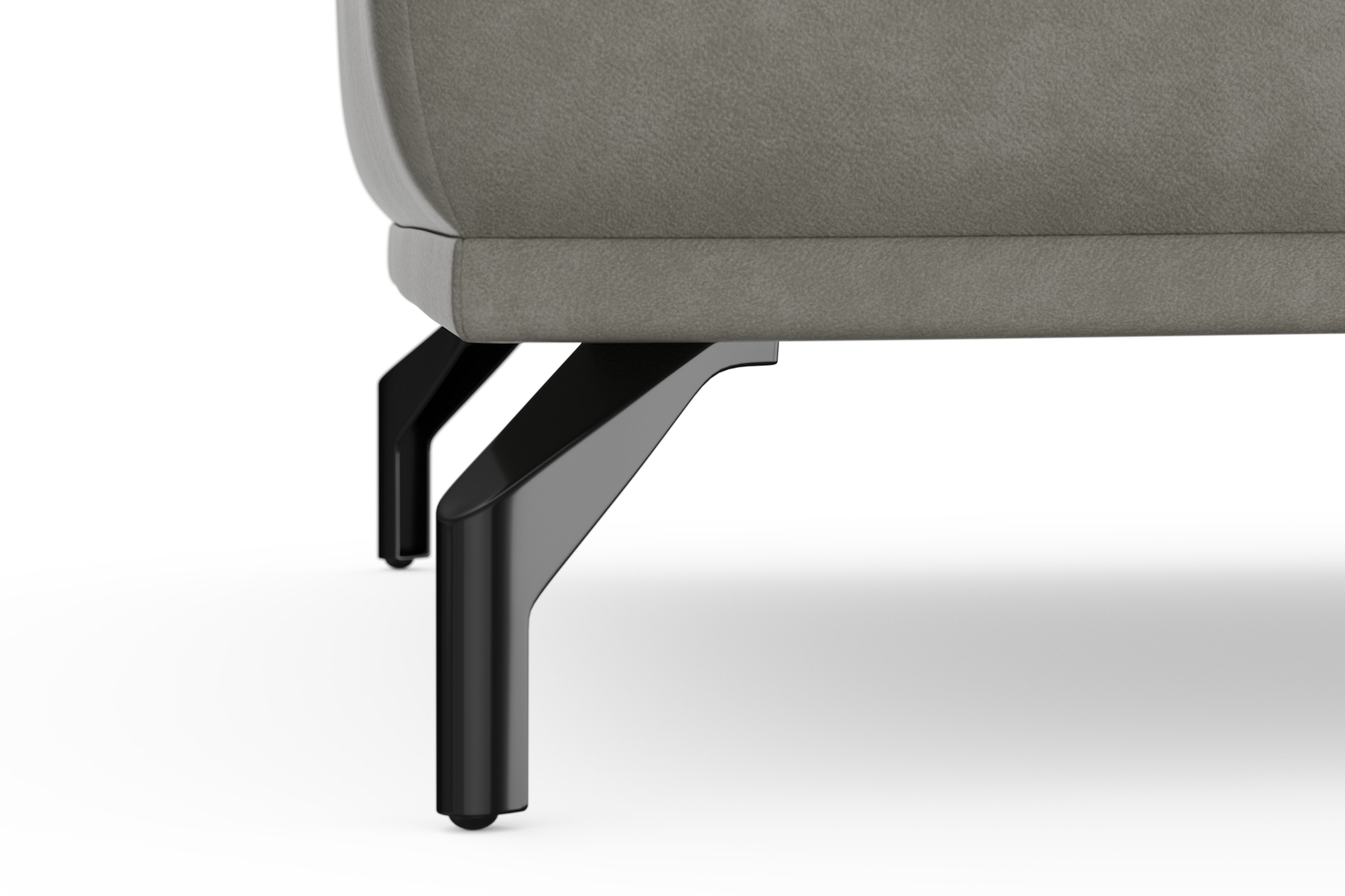 sit&more Hocker »Bailando«, mit Federkern und schwarzen, matten Metallfüßen