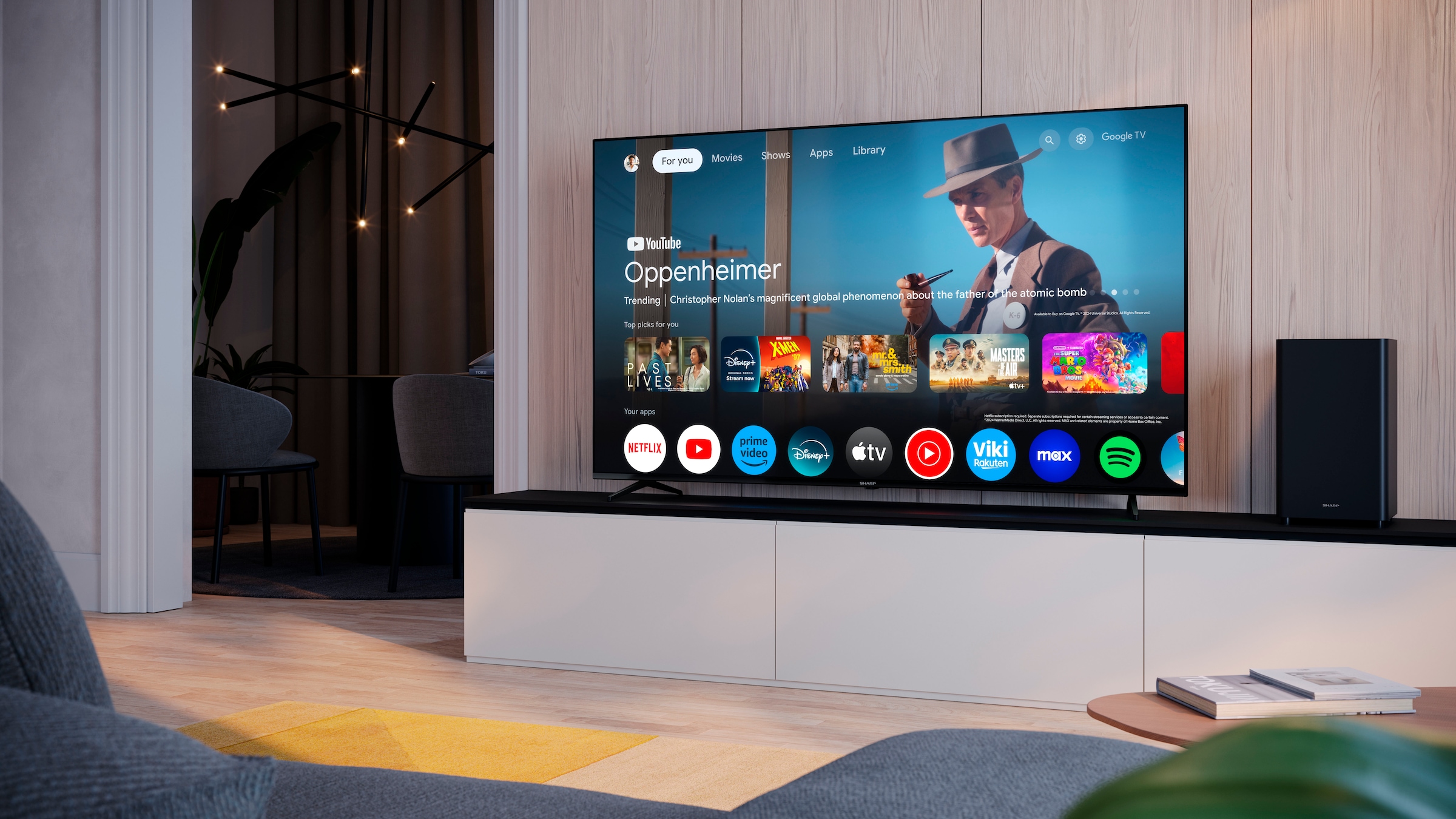 Sharp LED-Fernseher »4T-C70GLx«, 4K Ultra HD, Google TV