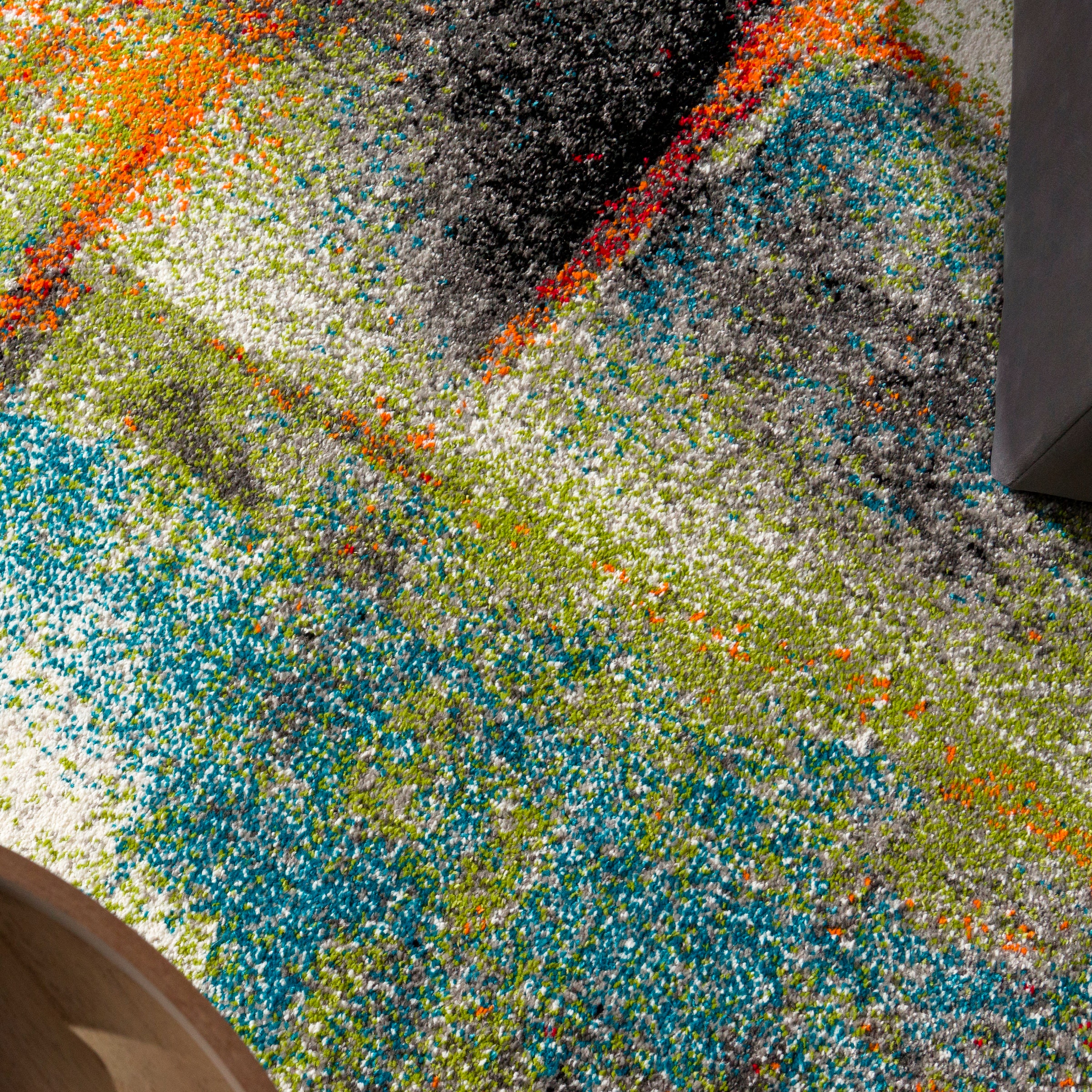 Paco Home Teppich »Brillance 710« rechteckig 16 mm Höhe Kurzflor, modernes Design, ideal im Wohnzimmer & Schlafzimmer