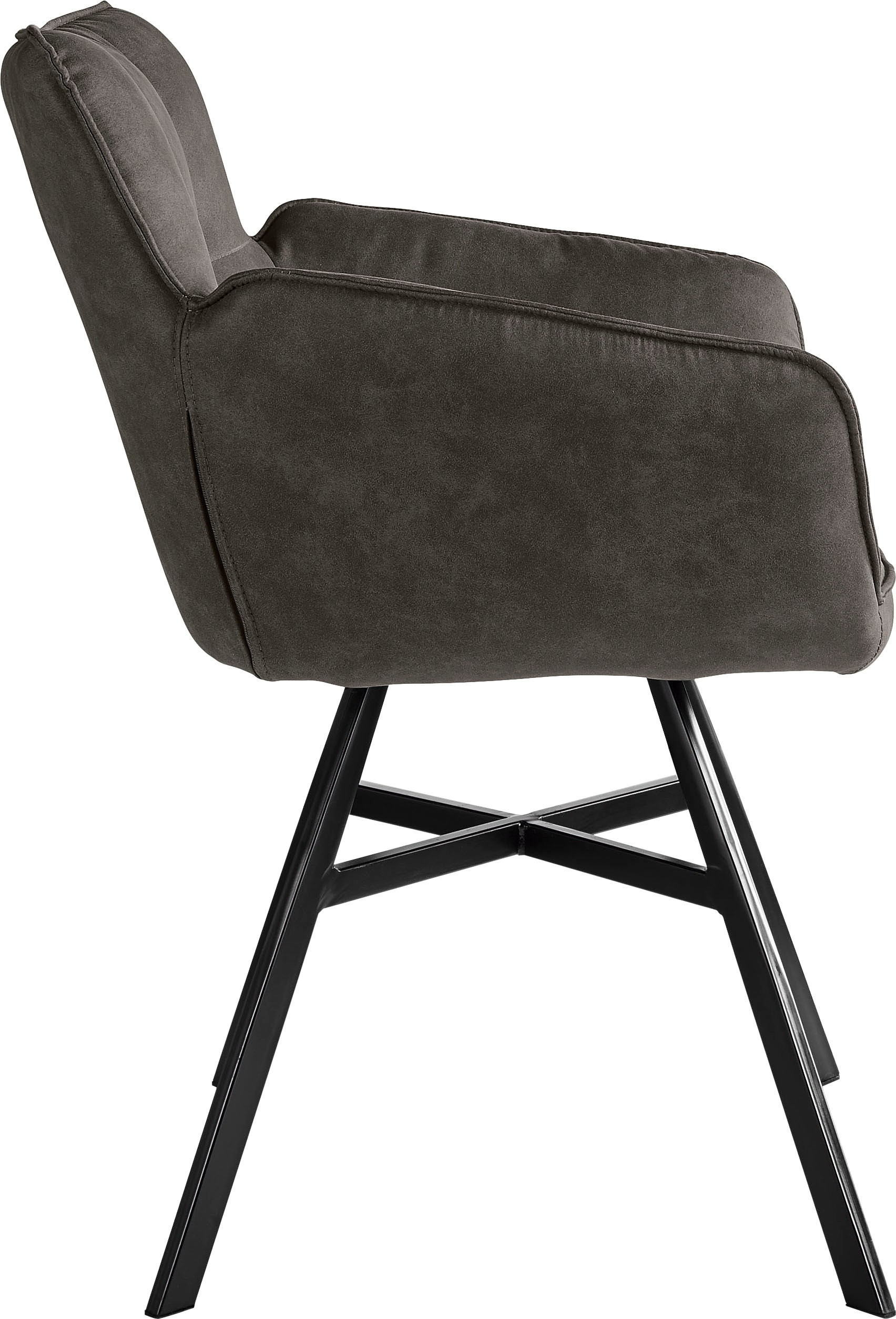 set one by Musterring Armlehnstuhl »Frisco« () 2er Set, 4-Fußgestell, Sitzhöhe 50 cm