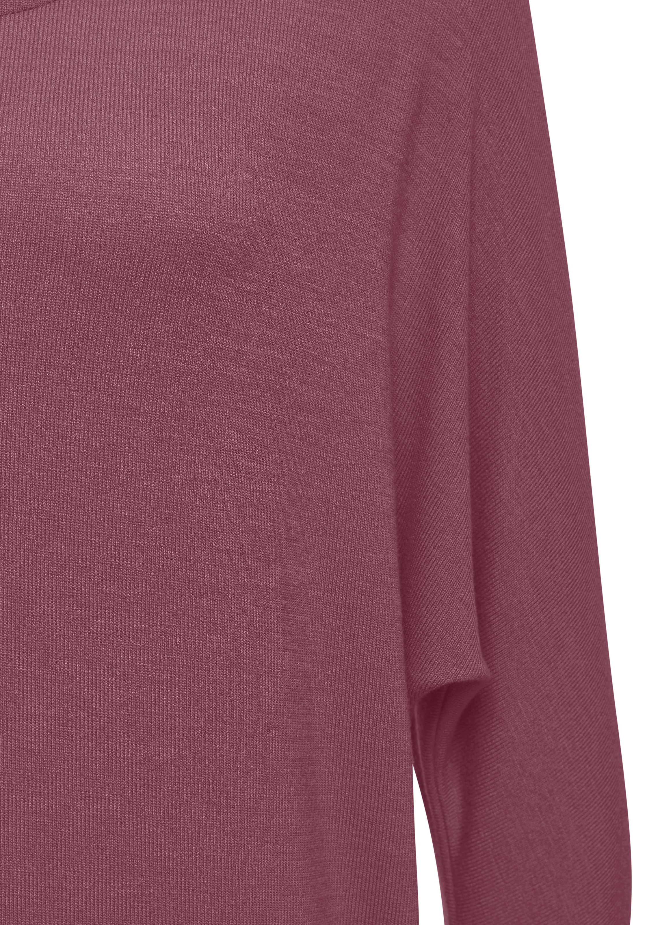 LASCANA Langarmshirt »mit Fledermausärmeln« aus weichem Viskose-Feinstrick