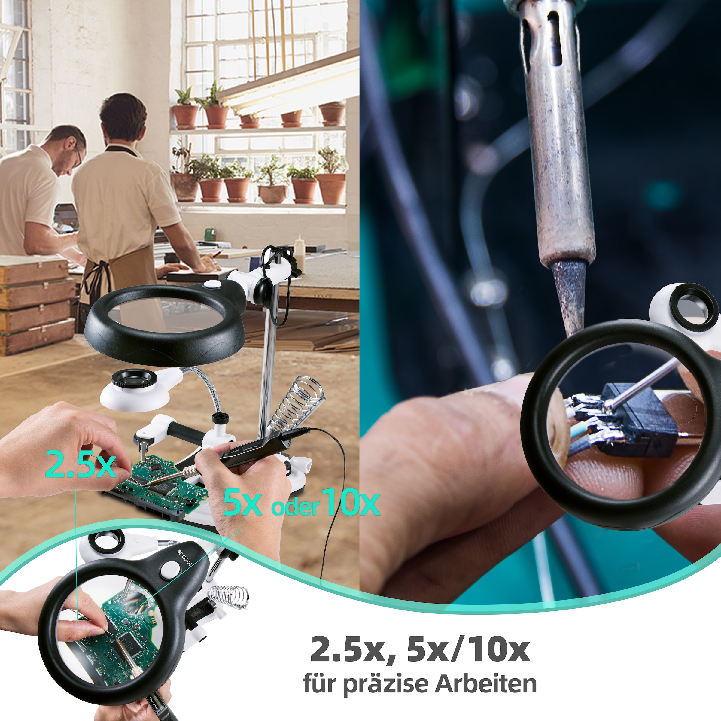 be cool LED Taschenlampe »LED-Lupenleuchte«