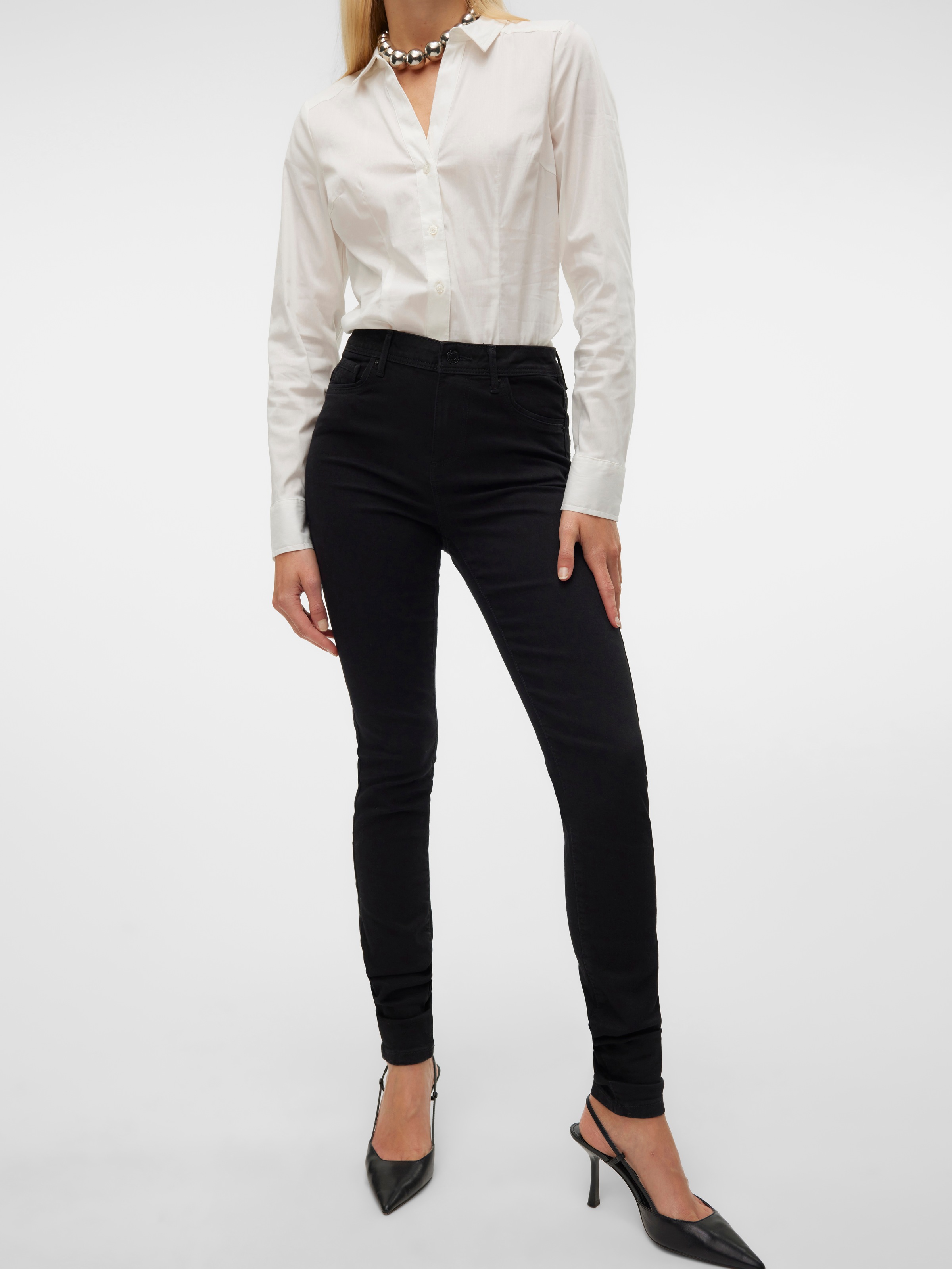Vero Moda 5-Pocket-Hose »VMKAYA MW LOOSE SOLID PANT«