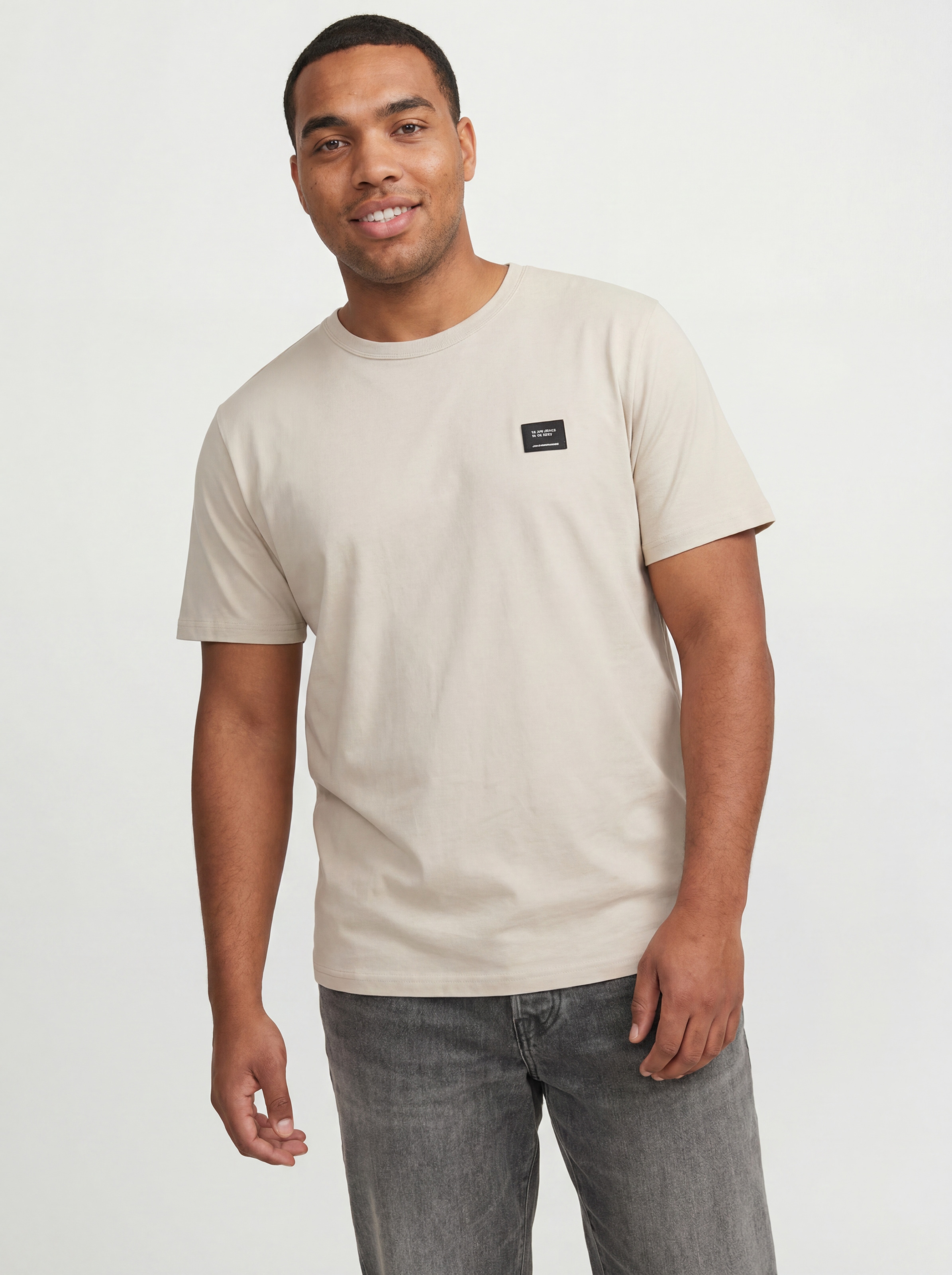 Jack & Jones PlusSize T-Shirt »JJCLEVELAND TEE SS CREW NECK PLS« Baumwolle, regular fit