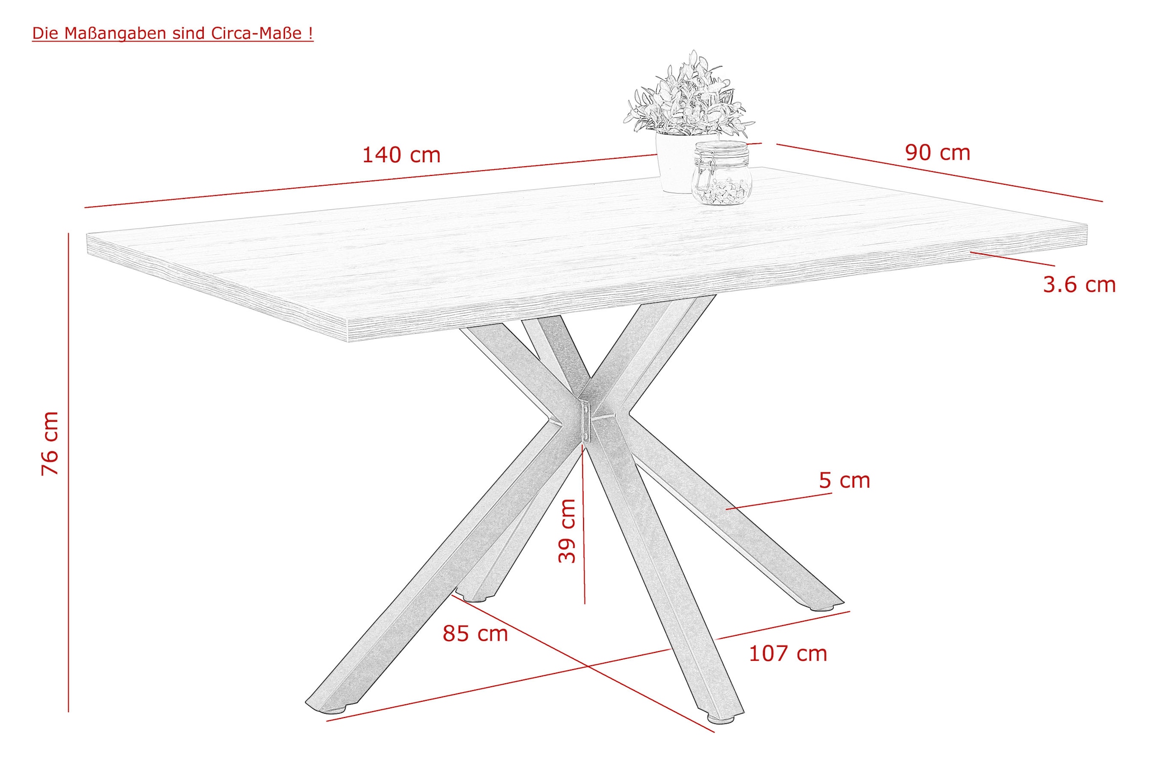 HELA Essgruppe »CLEO Tischgruppe Bestseller«, (Set, 5 tlg., 1 Tisch / 4 Stühle), Schalenstühle Tisch Wohnzimmer Esszimmer