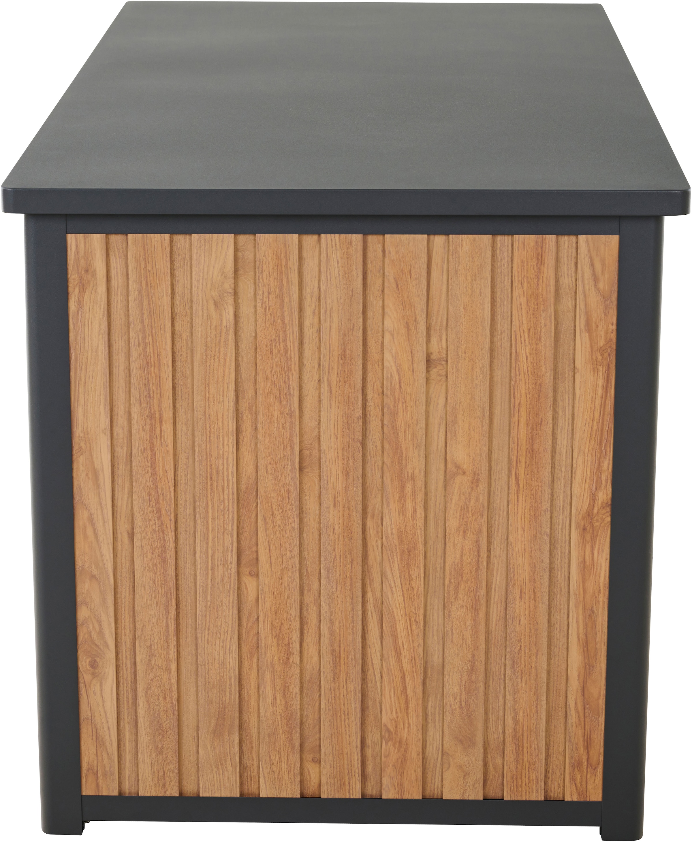 Siena Garden Kissenbox Gestell aus Aluminium, 159x79x83cm woodlook