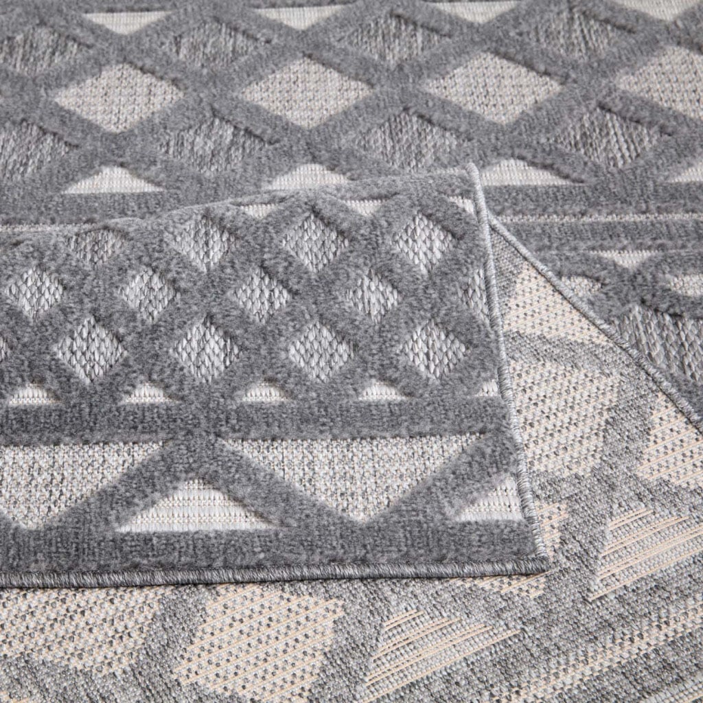Carpet City Teppich »In-& Outdoorteppich Santorini 435, 3D-Effekt, Boho-Look«, rechteckig, 5 mm Höhe, Wetterfest & UV-beständig für Terrasse, Balkon, Küche, Flur