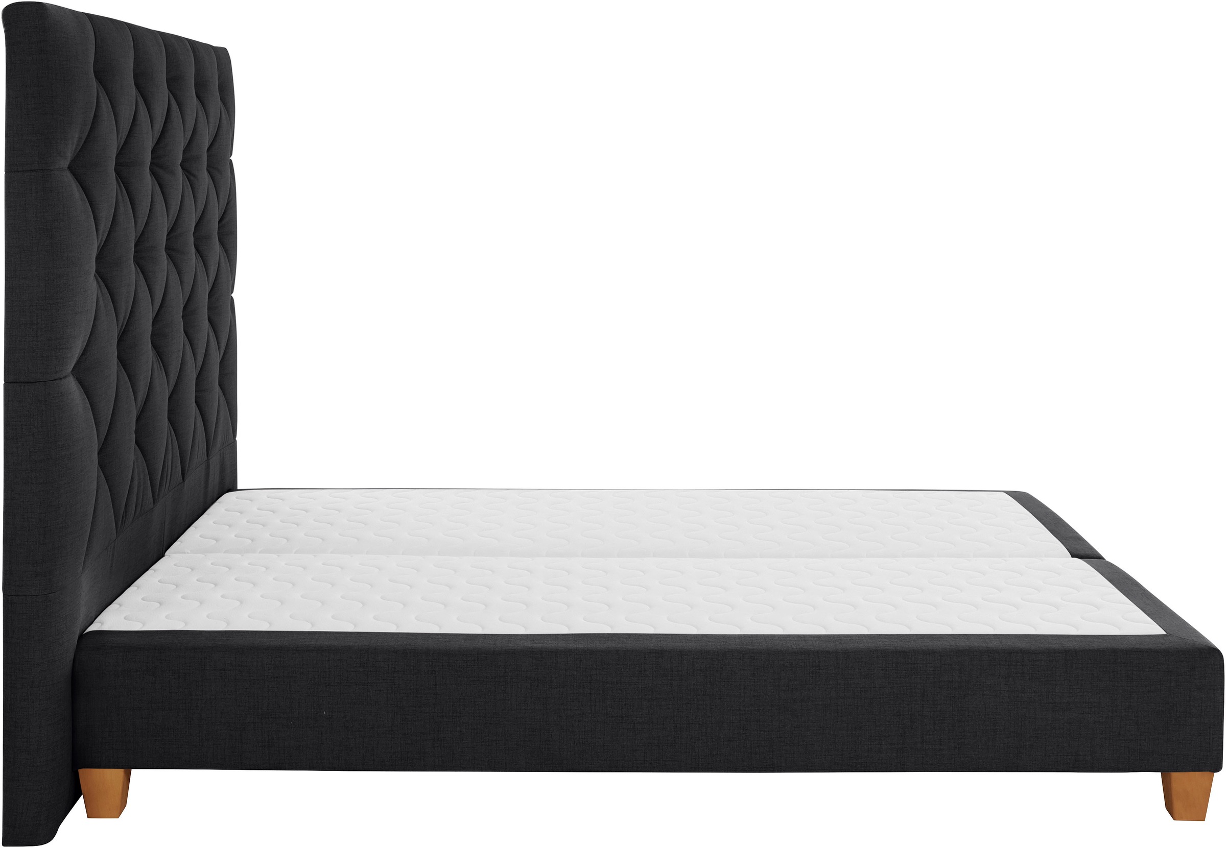 Home affaire Boxspringbett »Harmones hoch« in 3 Breiten, Härtegrad auch im Mix mit je 1 Matratze in H2 und H3