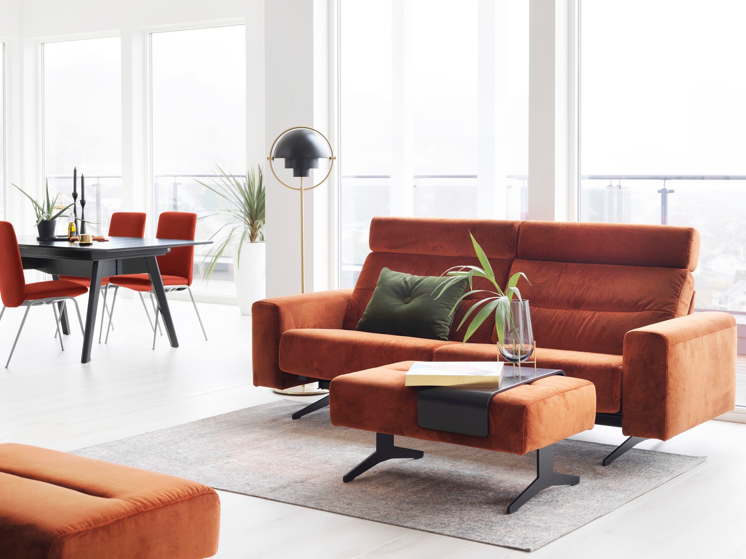 Stressless® Polsterstuhl »Laurel«, ROHLEDER Stoff Q2 FARON, Low Back, Größe L, mit Beinen aus Stahl in Chrom glänzend