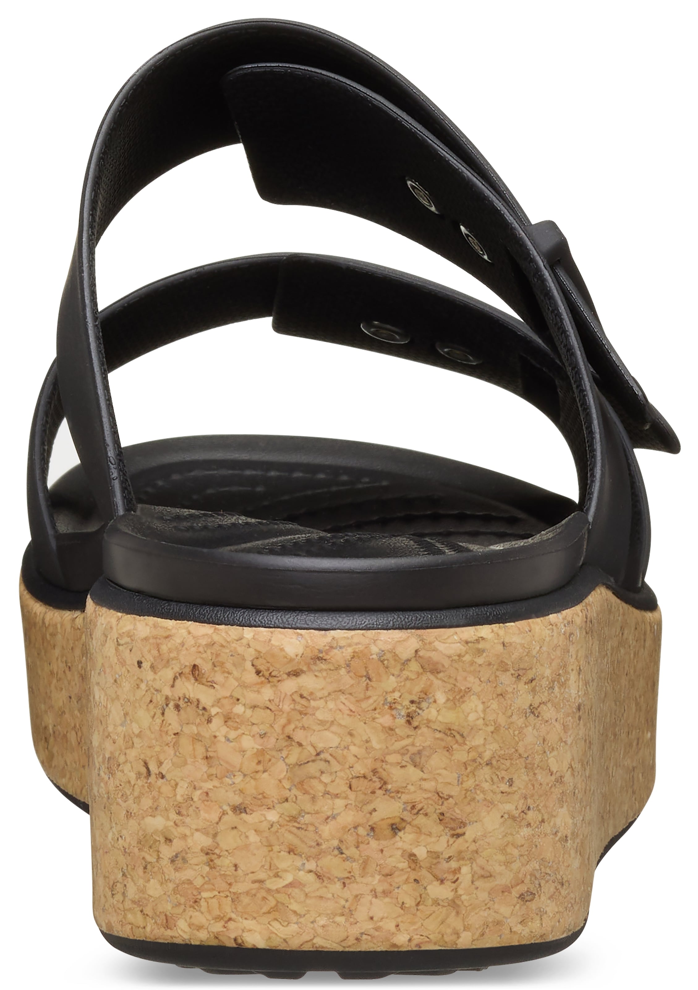 Crocs Keilpantolette »Brooklyn Cork Buckle«, Keilsandale, Plateausandale mit LiteRide™ Schaumfußbett