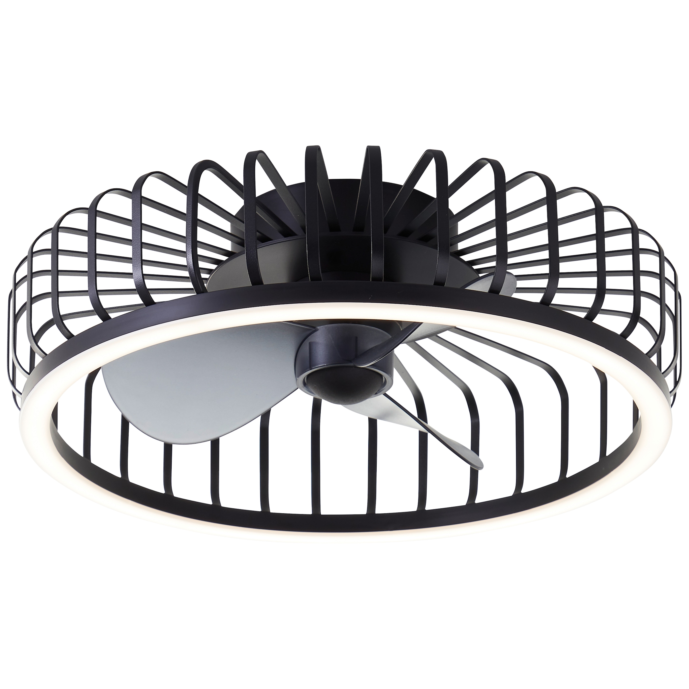 Brilliant LED Deckenleuchte »Capo« LED-Modul 1 Stk. warmweiß - kaltweiß LED-Ventilator, Ø 48 cm, 4200 lm, dimmbar, CCT