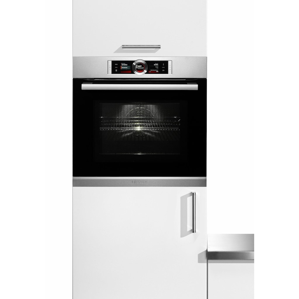 BOSCH Backofen mit Mikrowelle »HMG636RS1«, Serie 8, HMG636RS1, mit Vollauszug, ecoClean Direct