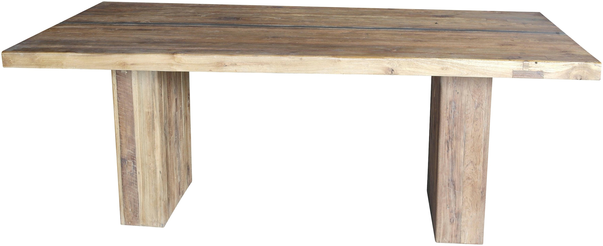 SIT Esstisch »Banda«, mit eingelegtem Metallband, Shabby Chic, Vintage