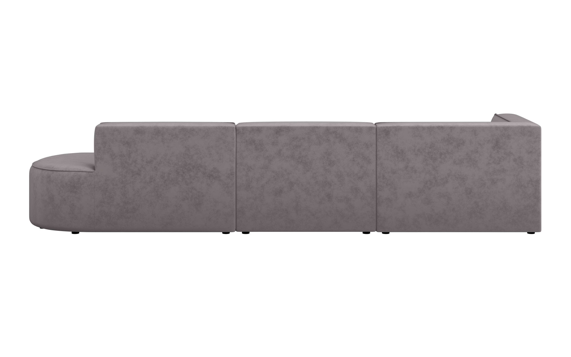 andas Ecksofa »EIVIND Designer Sofa mit Ottomane rechts/links, B/T/H: 343/159/72 cm«, L-Form mit Wellenunterfederung, auch in Feincord und Bouclé