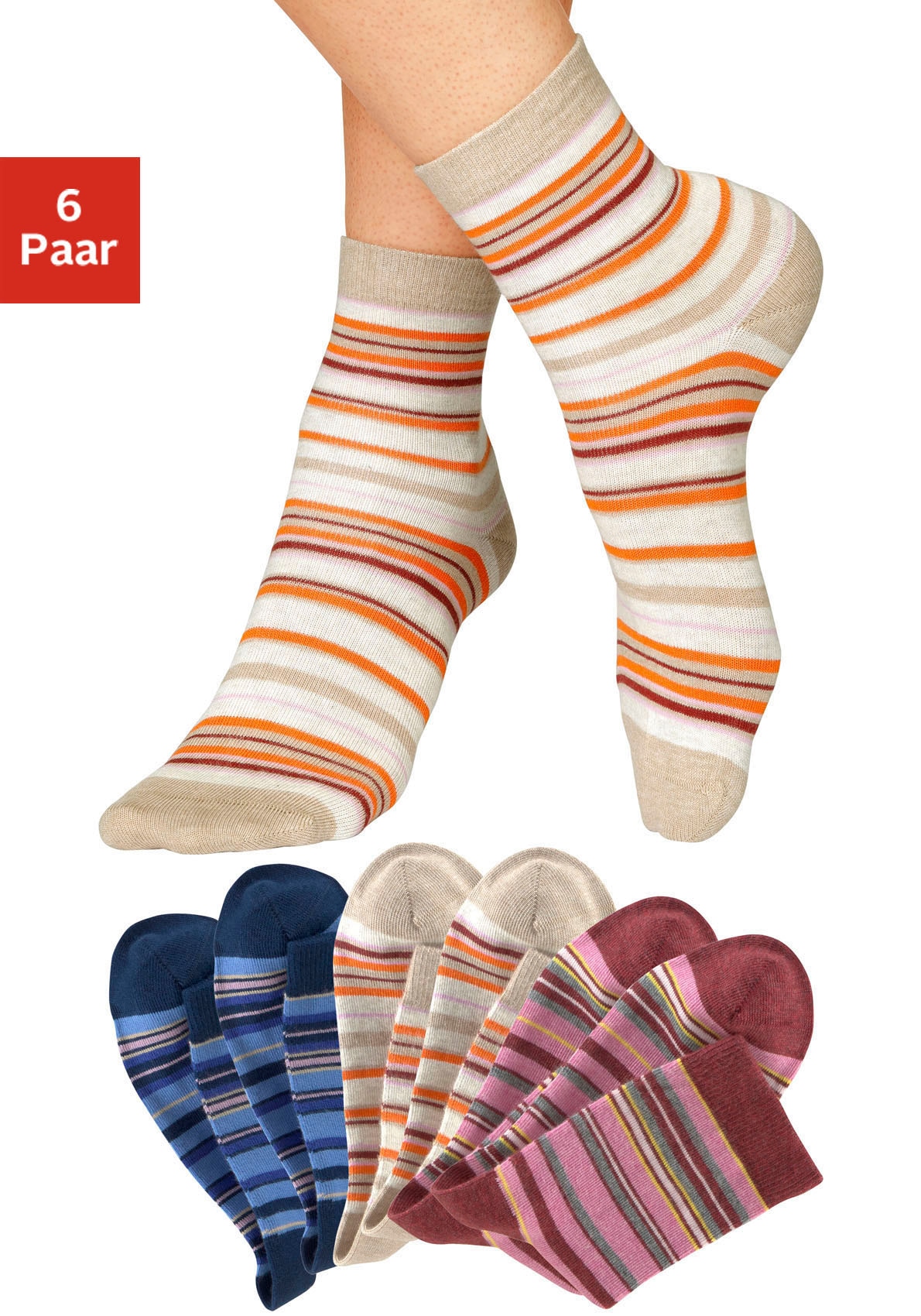 Ringeln kaufen (6 bequem Socken, H.I.S mit Paar),