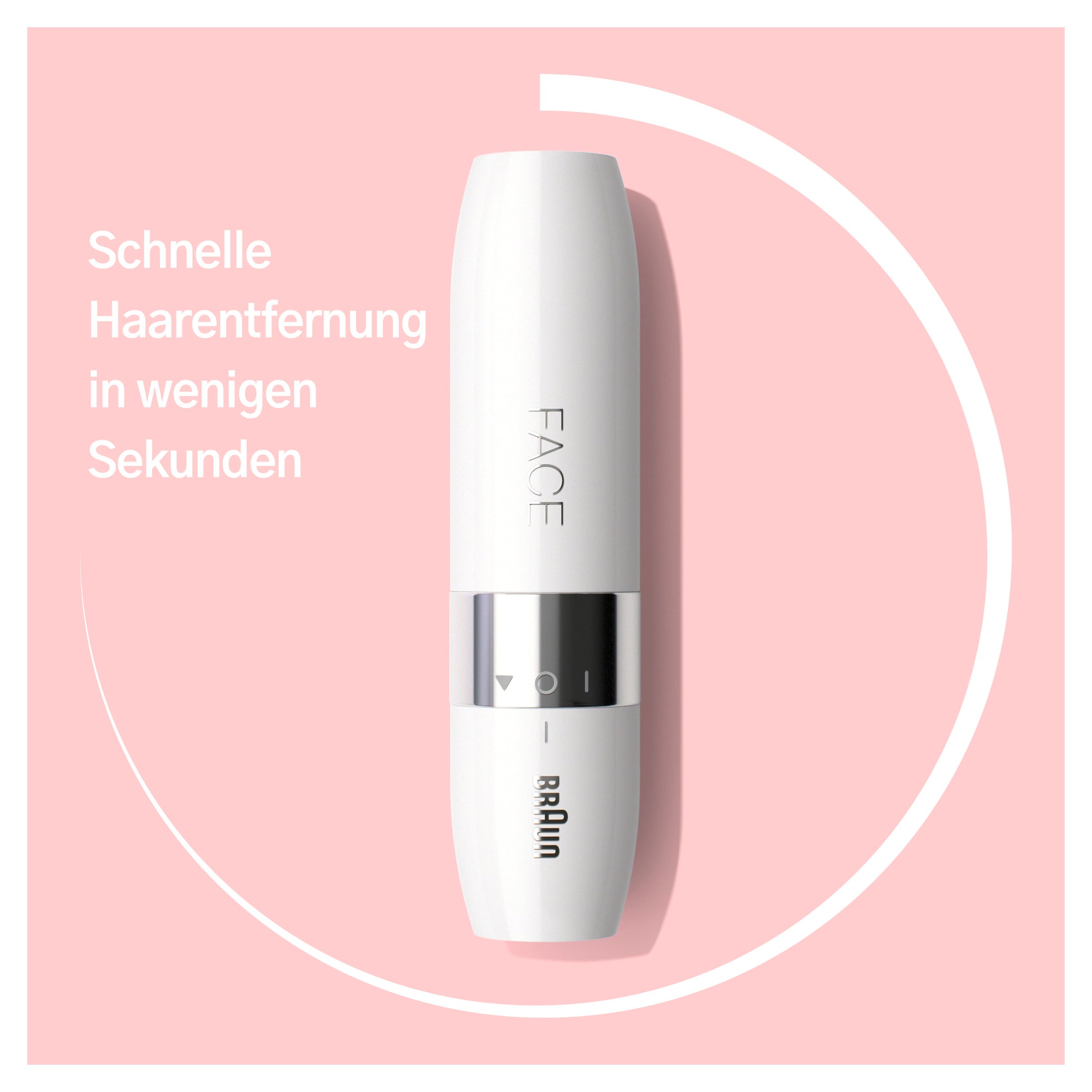 Braun Elektrogesichtshaarentferner »FS1000 Face Mini-Haarentferner«, 1 St. Aufsätze, ideal für unterwegs, mit Smartlight