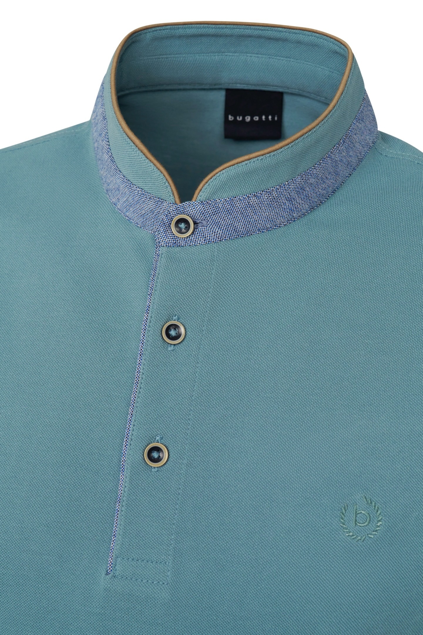bugatti Poloshirt, mit Stehkragen