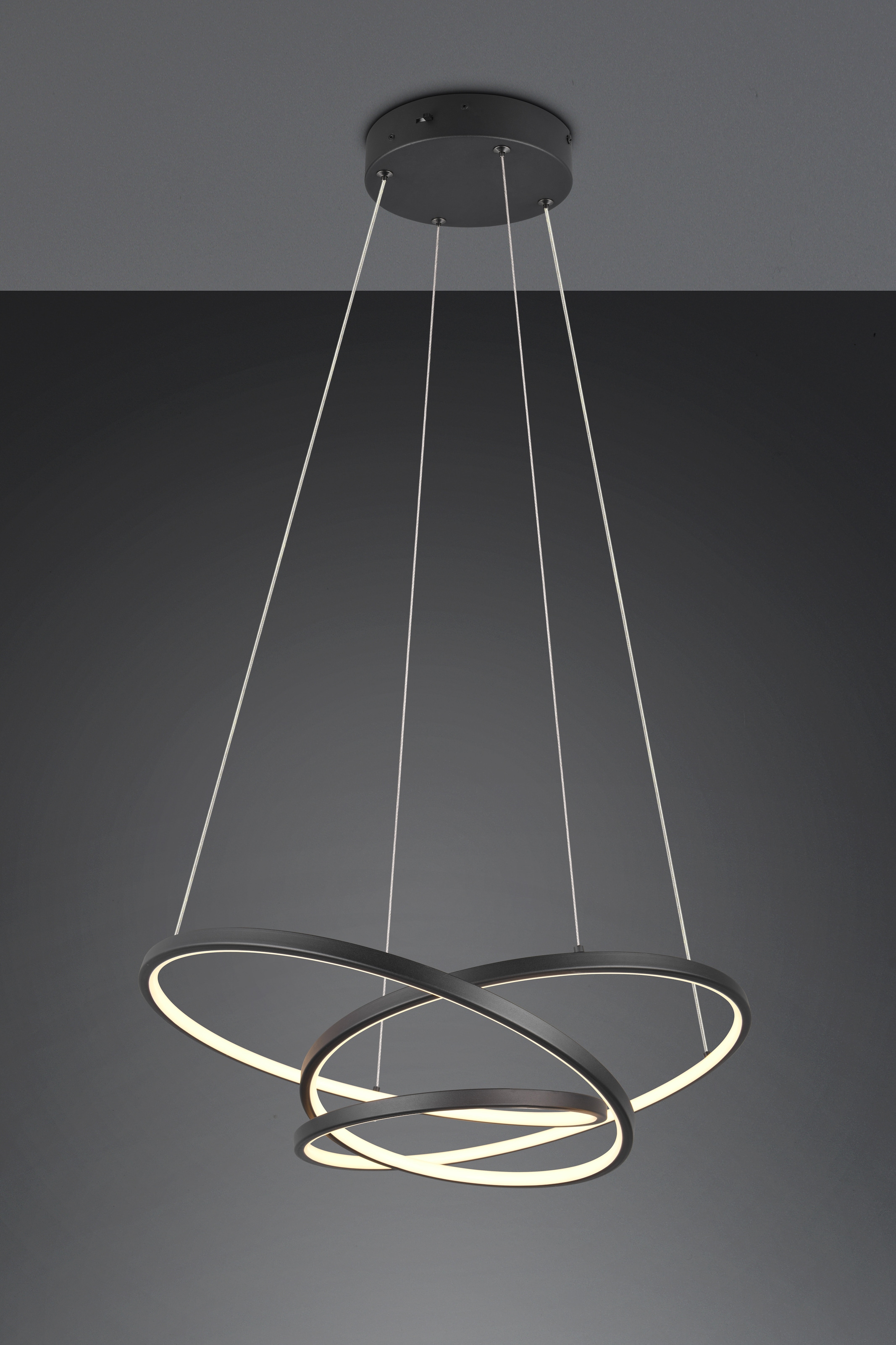 TRIO Leuchten LED Pendelleuchte »DARVIN, LED Hängelampe 34W 4500 Lumen, dimmbar, Lichtfarbe einstellbar« LED-Board 1 Stk. warmweiß - kaltweiß CCT 2300/3000/4000K warmweiß-kaltweiß, höhenverstellbar bis max 150cm