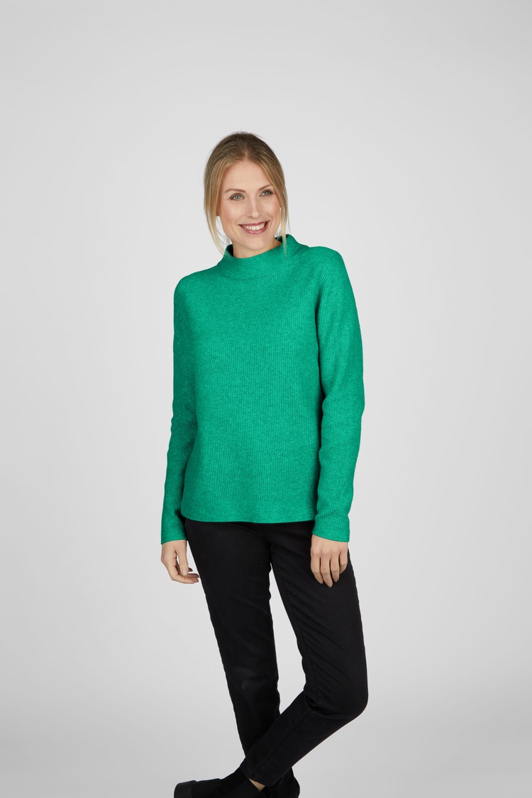 Strickpullover, mit Rundhalsausschnitt