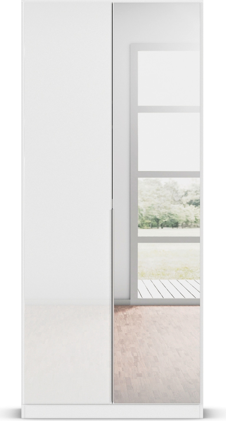 rauch Drehtürenschrank »Kleiderschrank Kleiderschränke Schrank Garderobe AGORDO mit Glasfront« in zwei Griff-Farben, Breiten 91-360 cm,  durchdachte Innenausstattung, in 7 Breiten und 2 Höhen MADE IN GERMANY