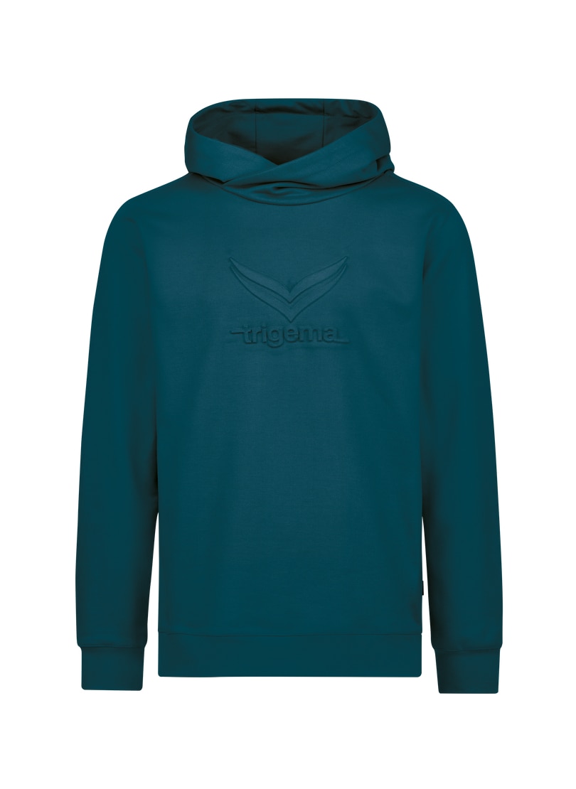Trigema Kapuzensweatshirt »TRIGEMA Kapuzenpullover mit großem 3D-Motiv«