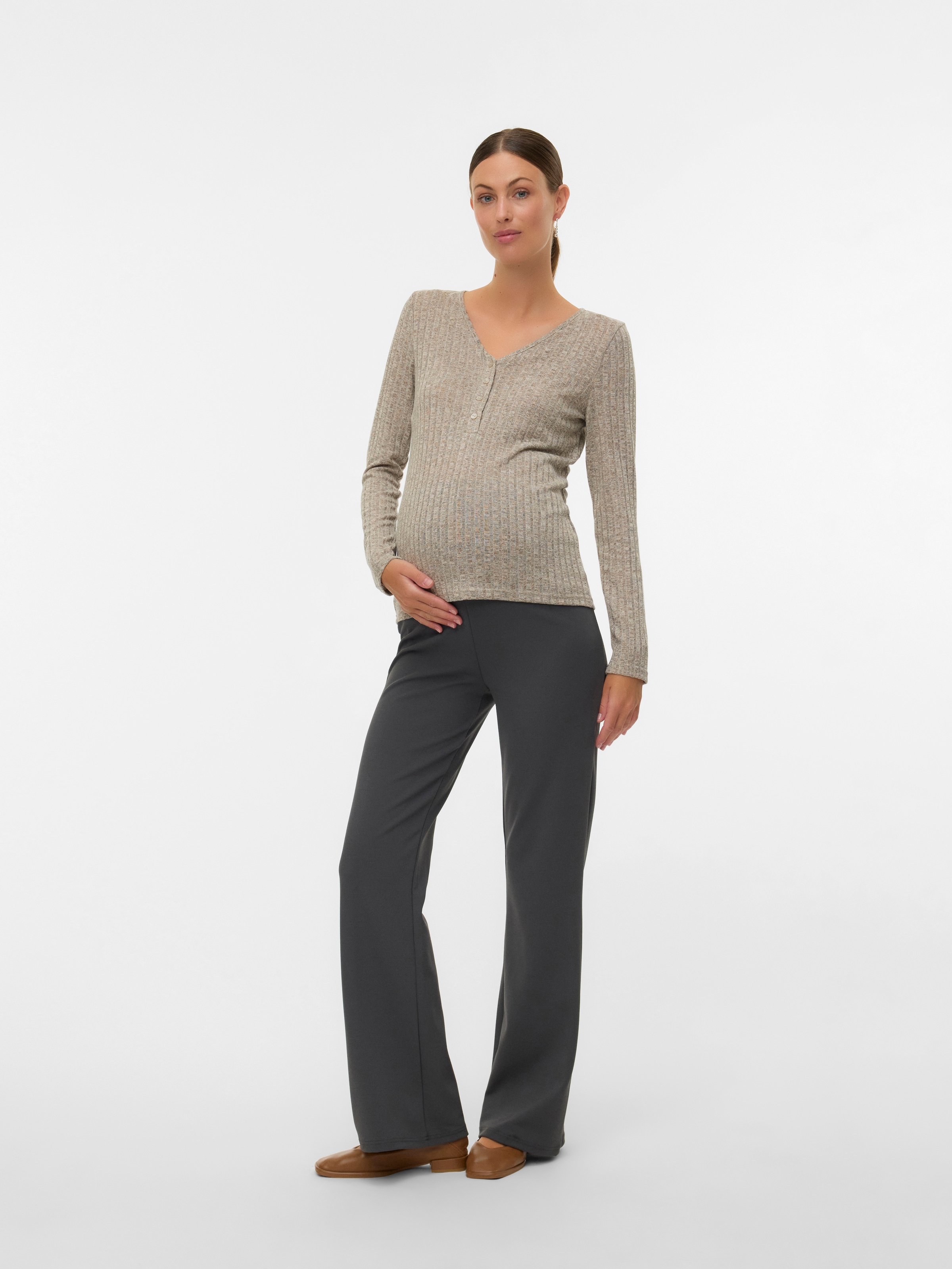 Mamalicious Umstandsshirt »MLPAMMIE LIA LS JRS TOP 2F NOOS«