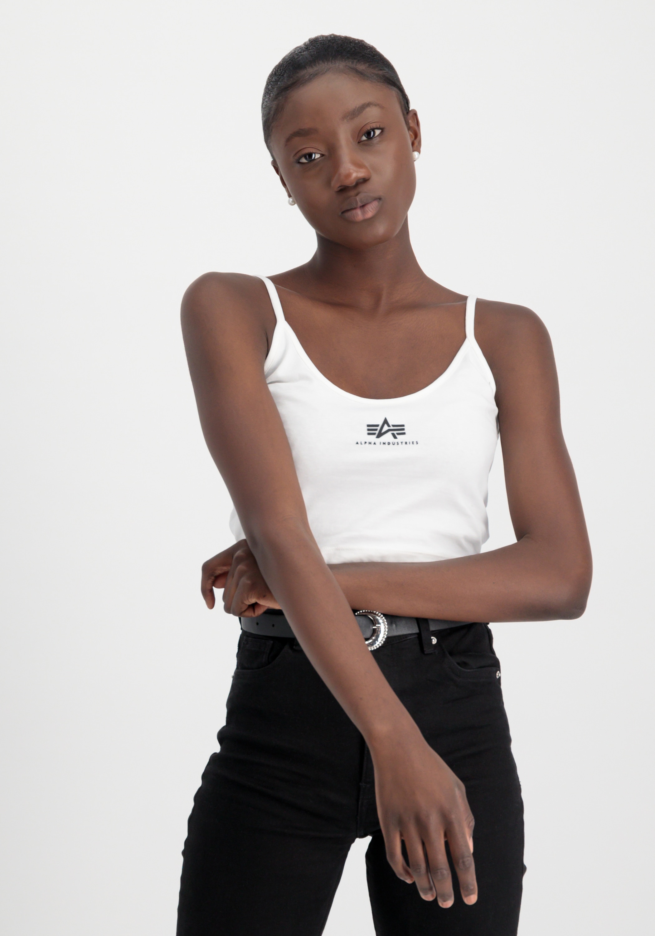 Muscleshirt »Alpha Industries Women - Tanks Basic Crop-Top SL Wmn«