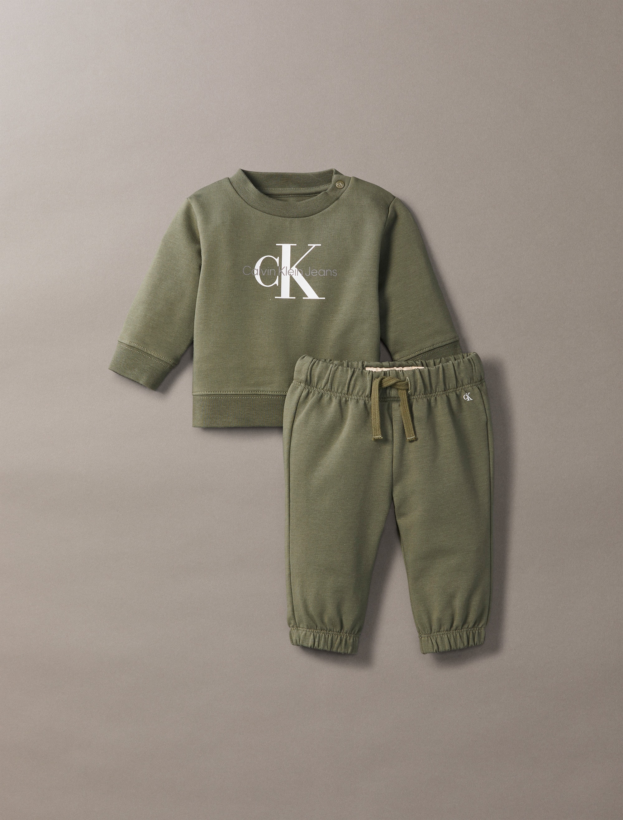 Calvin Klein Jeans Shirt & Hose »MONOGRAM CN SWEATSHIRT SET«, für Babys bis 2 Jahre