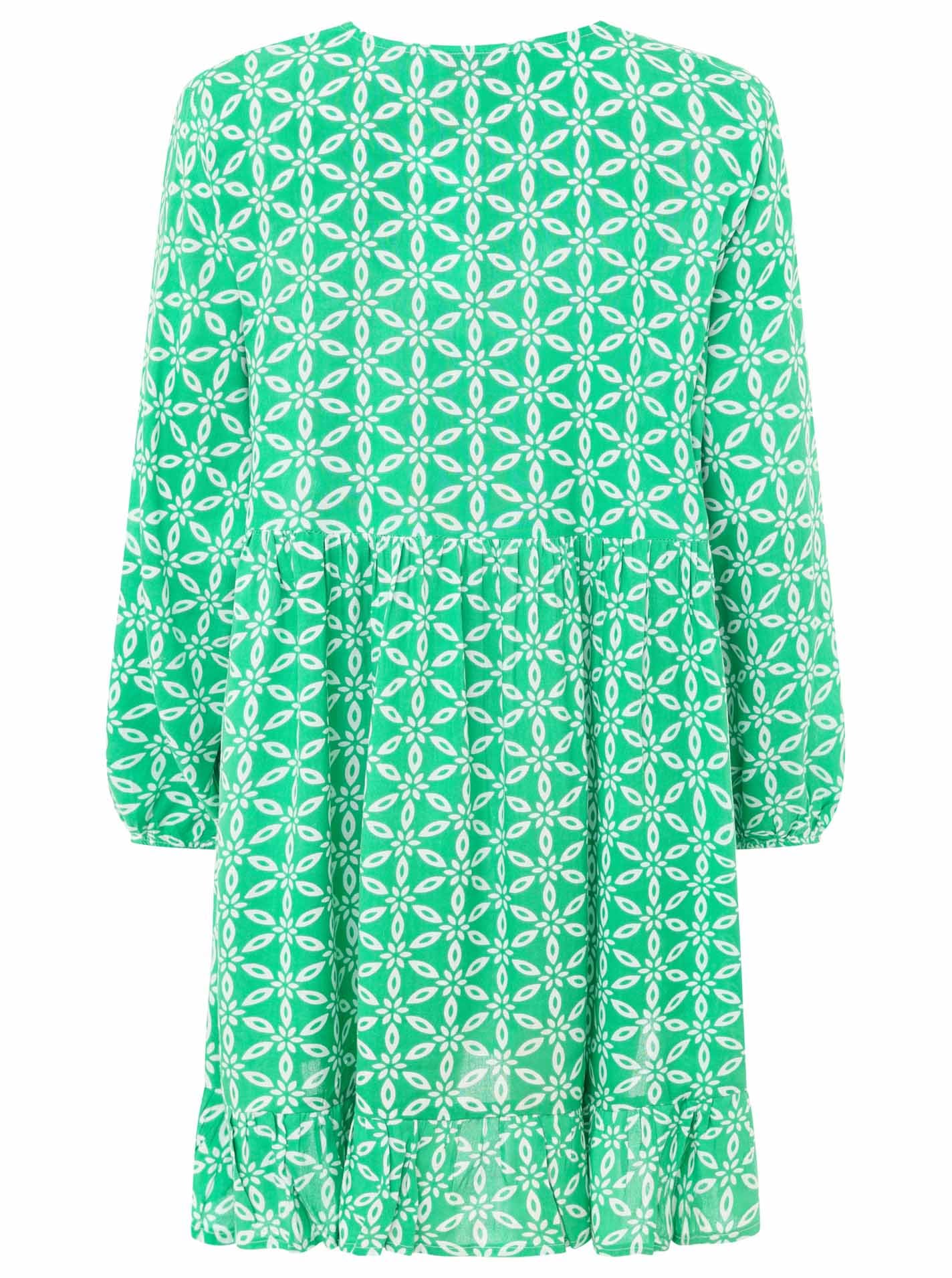 Zwillingsherz Sommerkleid »"Stargazing"«, mit Muster, langen Ärmeln und Tasseln