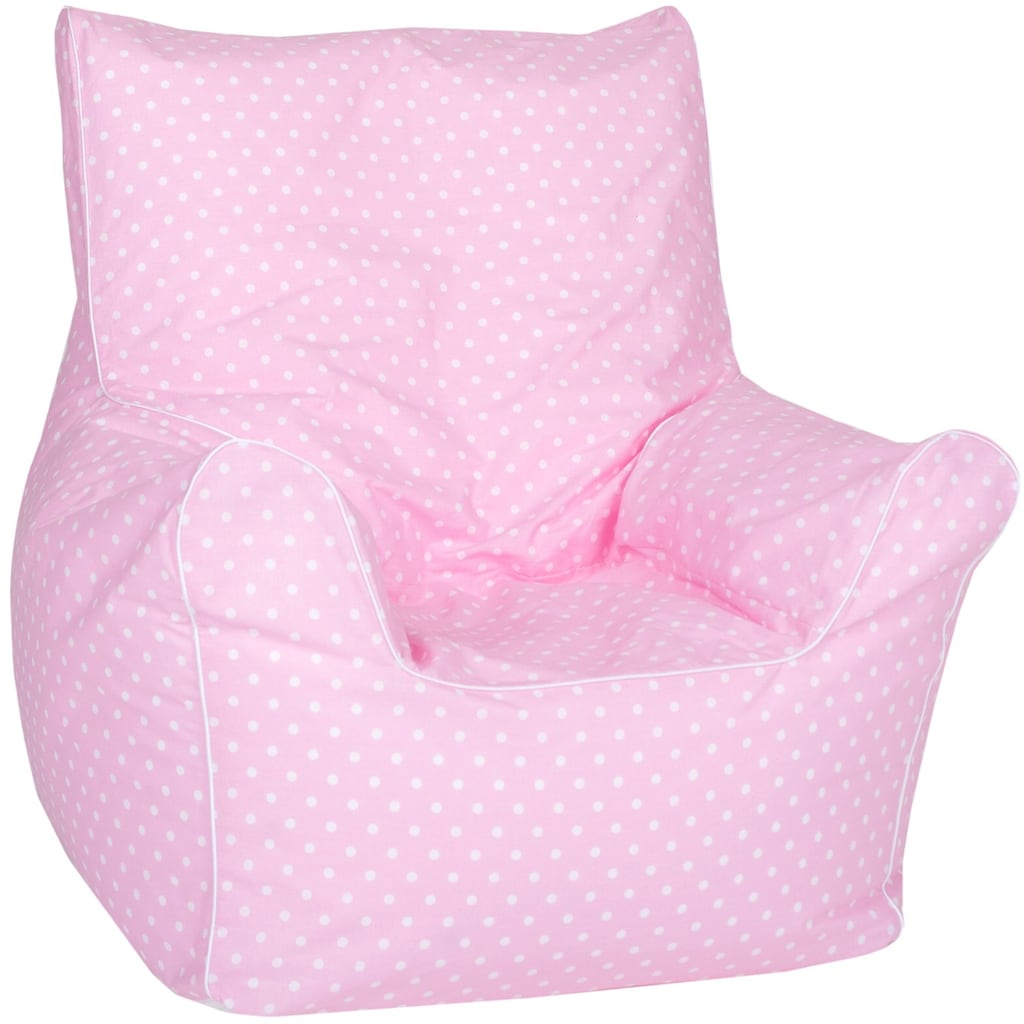 Knorrtoys® Sitzsack »Junior, Pink White Dots«, für Kinder; Made in Europe