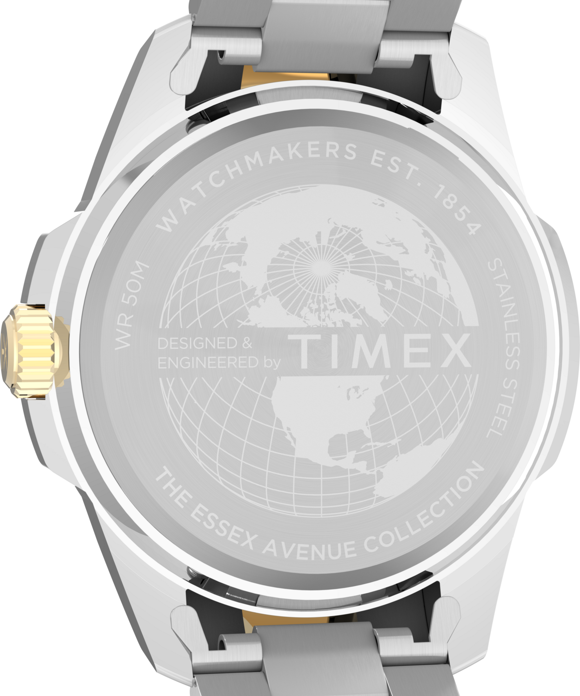 Timex Quarzuhr »ESSEX« Armbanduhr, Damenuhr, Edelstahlarmband, Datum, Leuchtzeiger