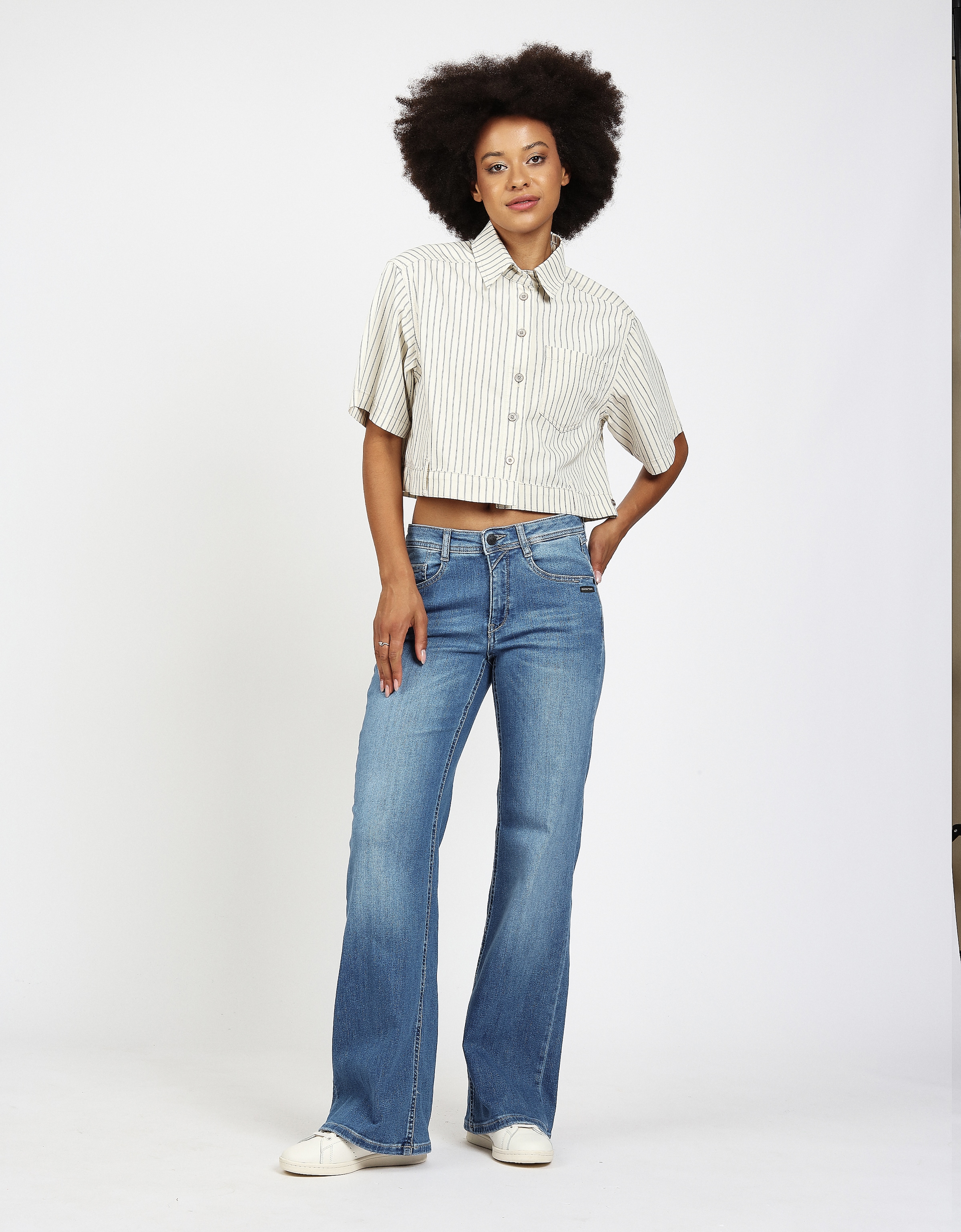 GANG 5-Pocket-Jeans »94AMELIE WIDE LONG«, Long = 4 cm länger
