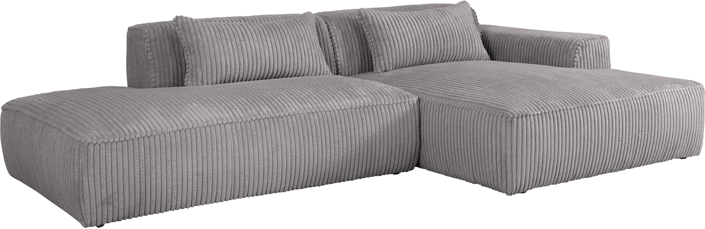 exxpo - sofa fashion Ecksofa »Billund modernes Designsofa, bequem und elegant, Breite 294cm, L-Form« modern, L-form, Wellenfedern, inklusive 2x Nierenkissen