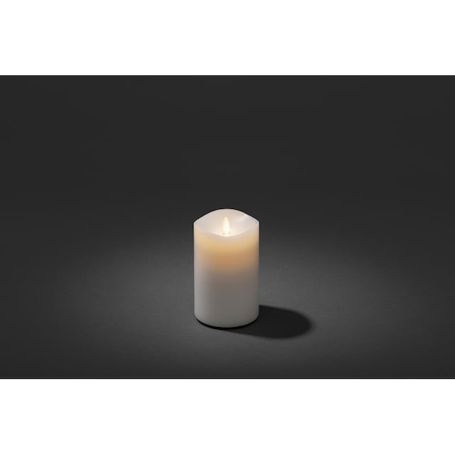 KONSTSMIDE LED-Kerze, Duftkerze, weiß, flackernd, mit Lavendel-Duftpad, Ø 9  cm, H. ca. 13 cm auf Rechnung kaufen