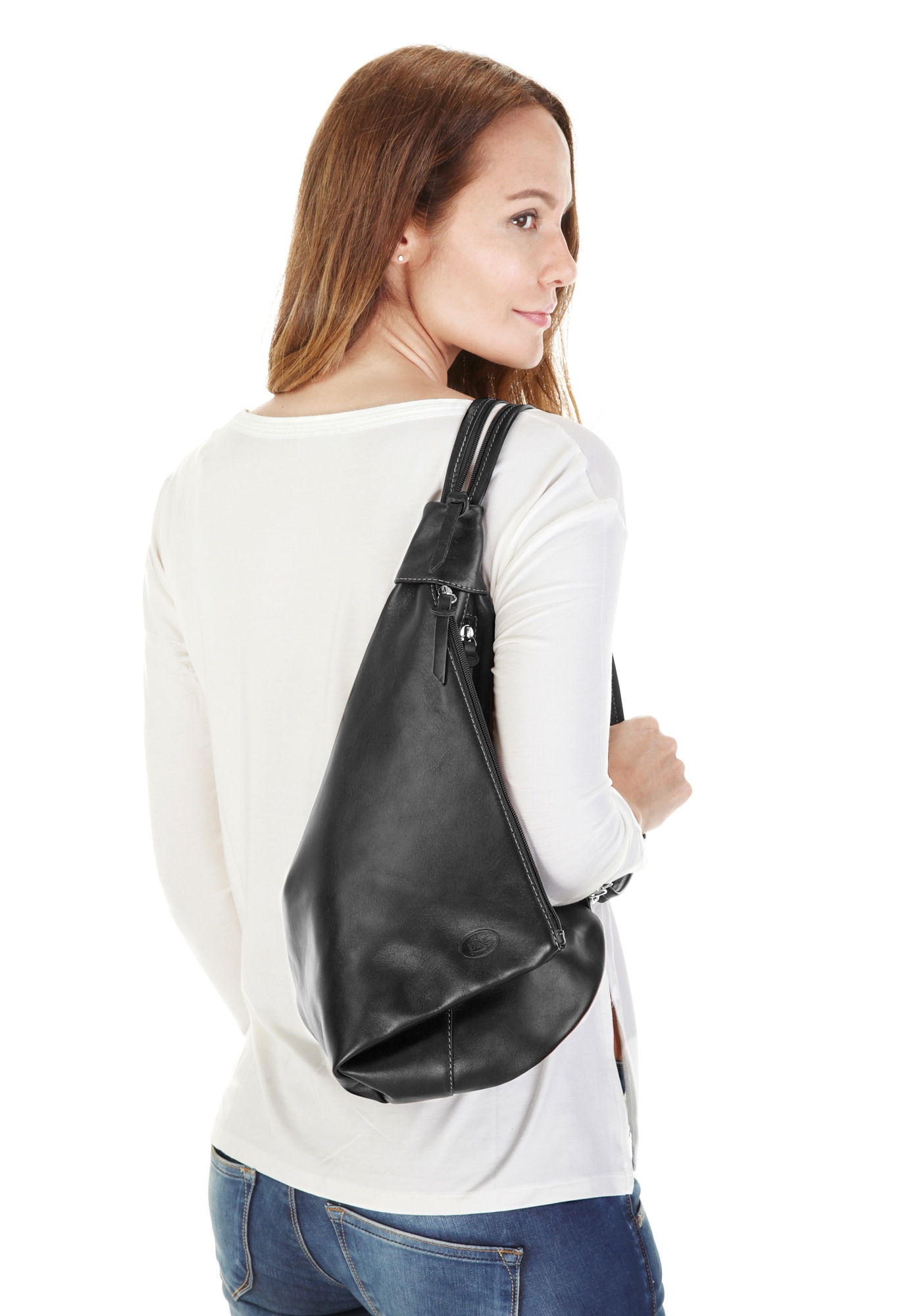 Piké Cityrucksack »FENICE«, echt Leder, Made in Italy