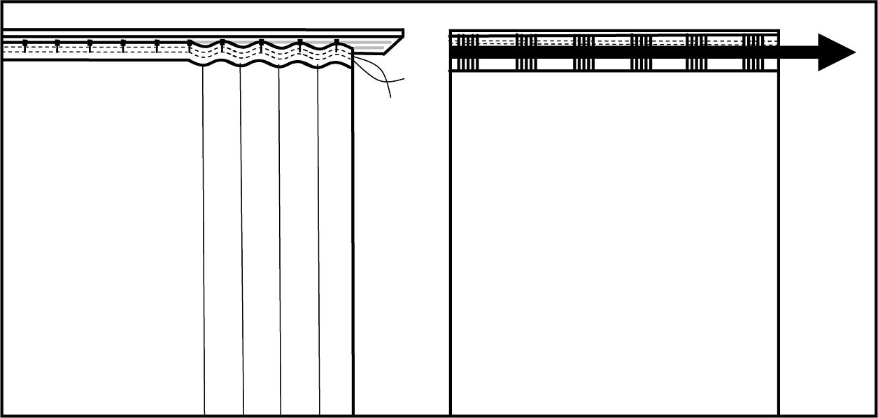 Guido Maria »Garden Leinen St.), Stripes«, einseitig Vorhang nachhaltig, Kretschmer blickdicht, bedruckt Optik, (2 Home&Living