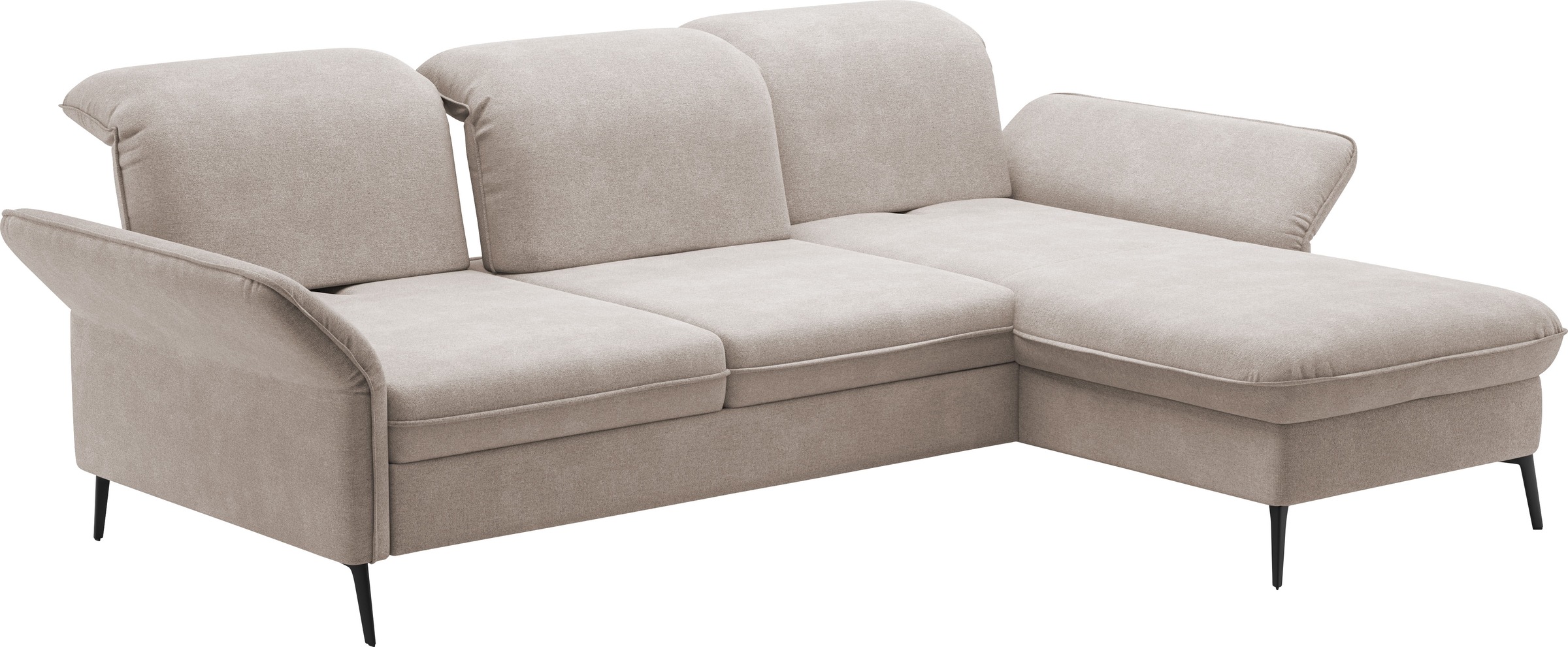 sit&more Ecksofa »Emely«, mit Sitztiefenverstellung optional mit Bettfunktion und Bettkasten
