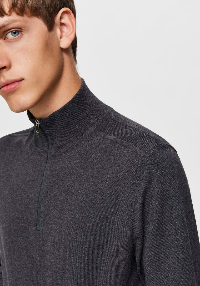 SELECTED Troyer »SLHBERG HALF ZIP CARDIGAN NOOS« Baumwolle, regular fit