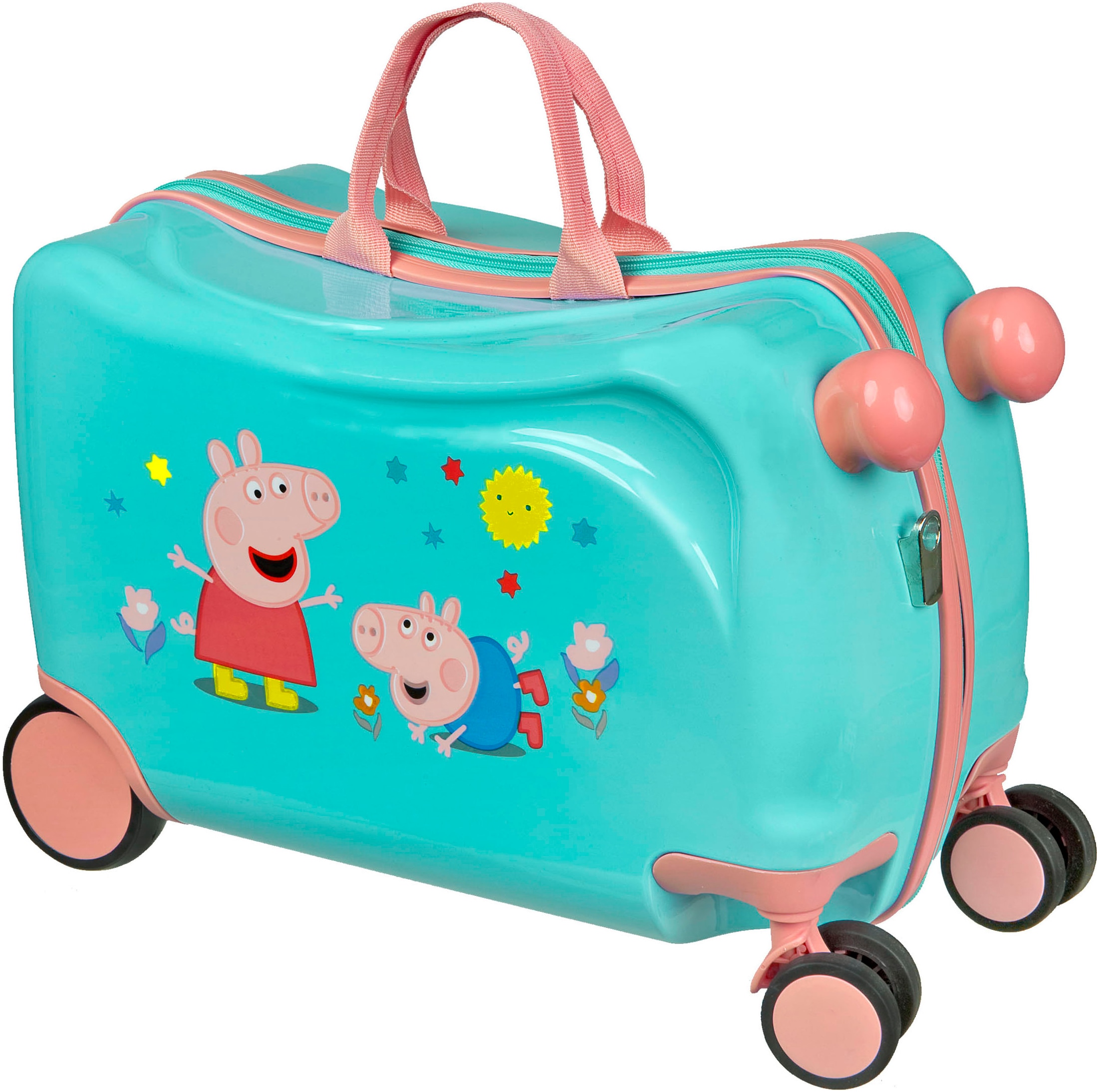 Kinderkoffer »Ride-on Trolley, Peppa Pig«, 4 St. Rollen, zum sitzen und ziehen