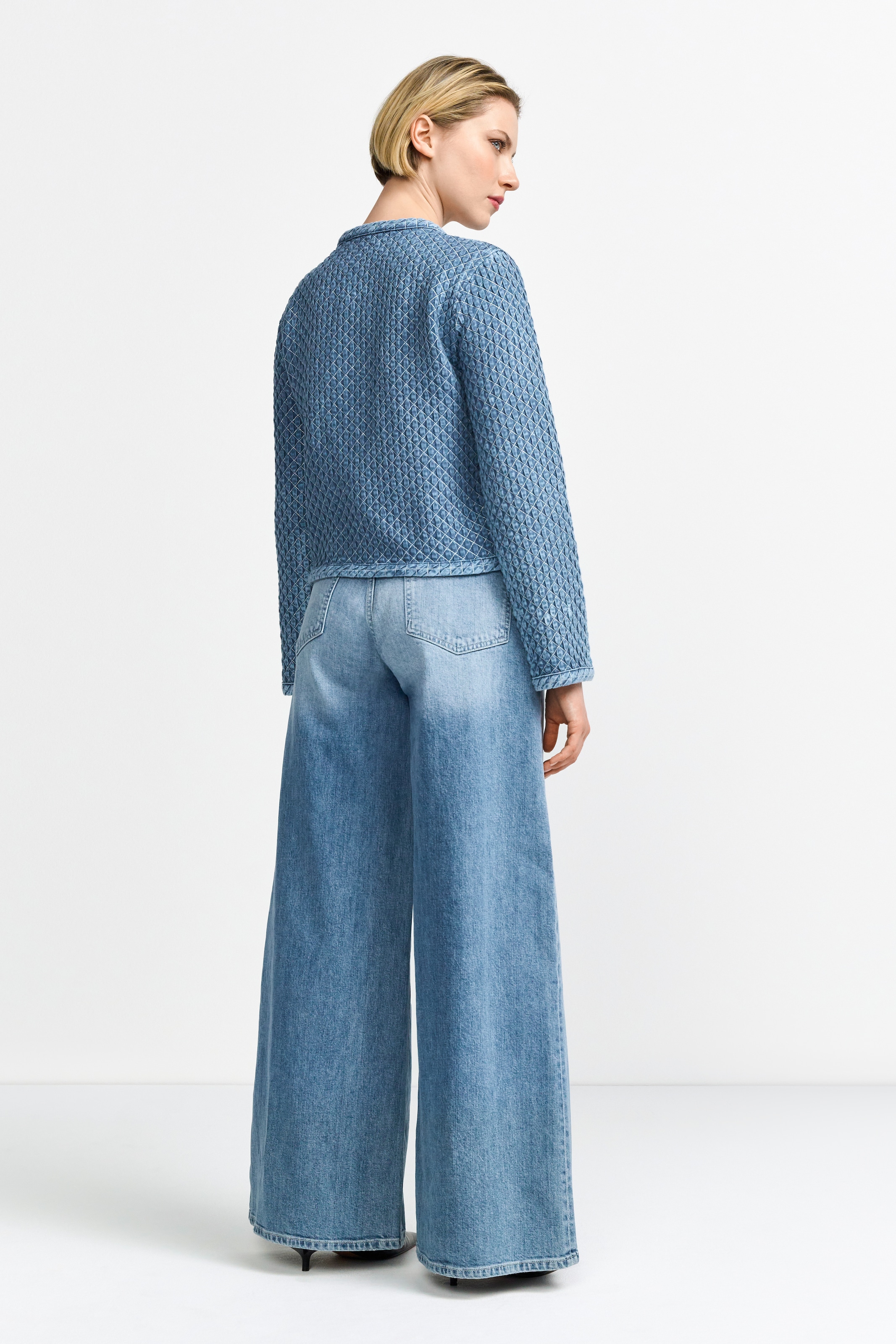 RICHROYAL Jeansblazer, Mit eingefasster Kante