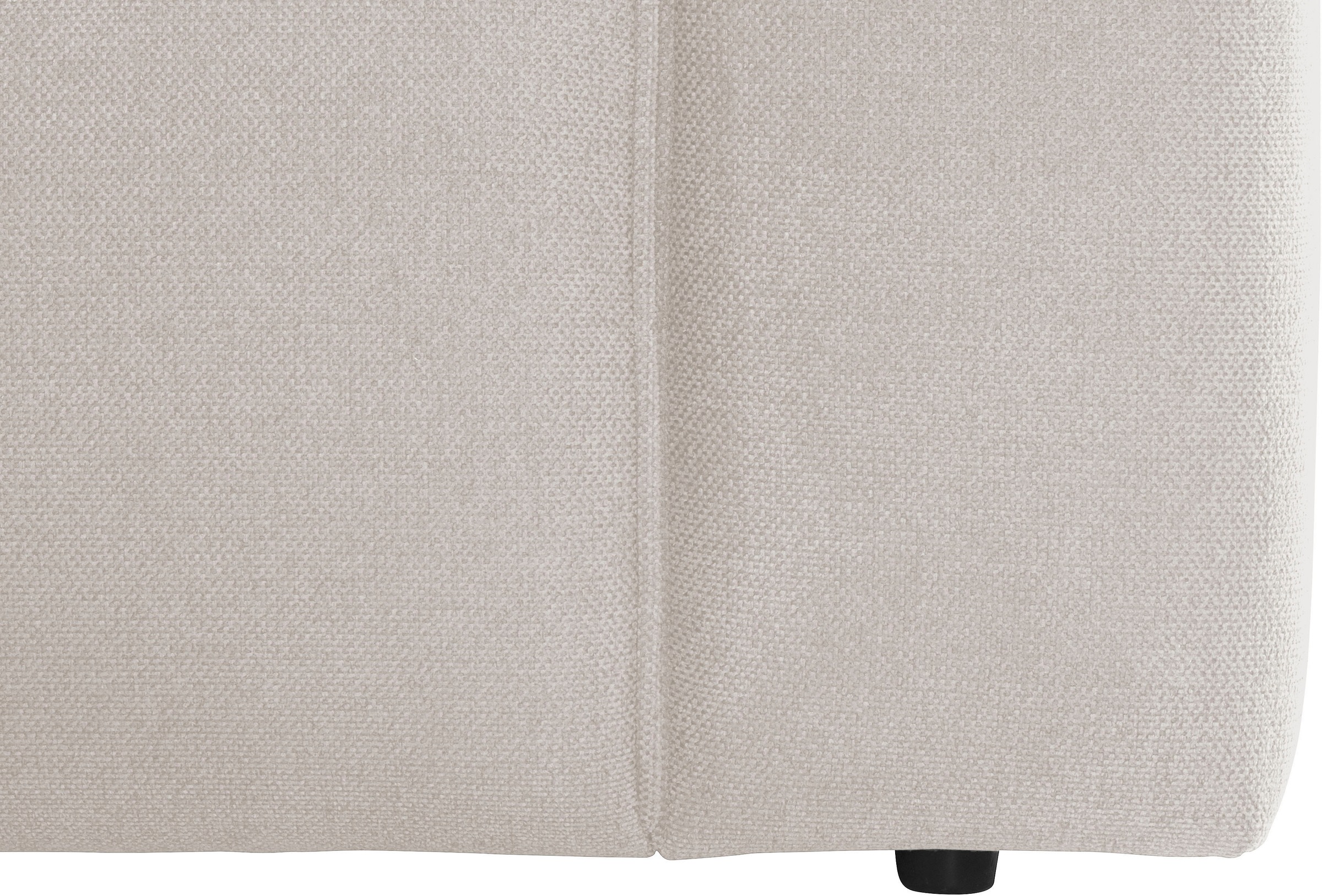 andas Ecksofa »Noord mit Kedernaht, Breite 234 cm«, Cord, Struktur, Webstoff, mit Wellenunterfederung, Massivholzrahmen
