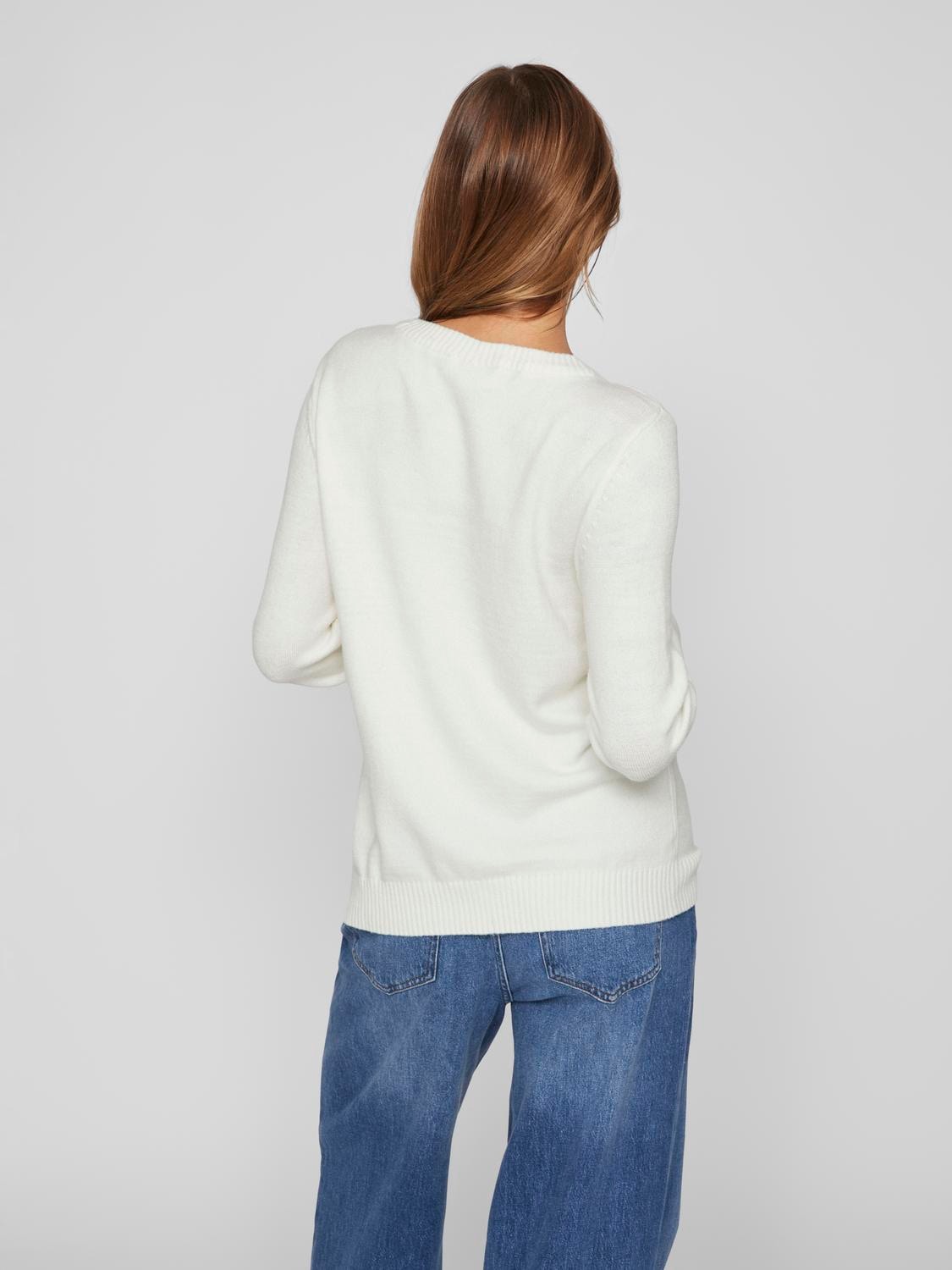 Vila Rundhalspullover »VIRIL O-NECK L/S KNIT TOP - NOOS«
