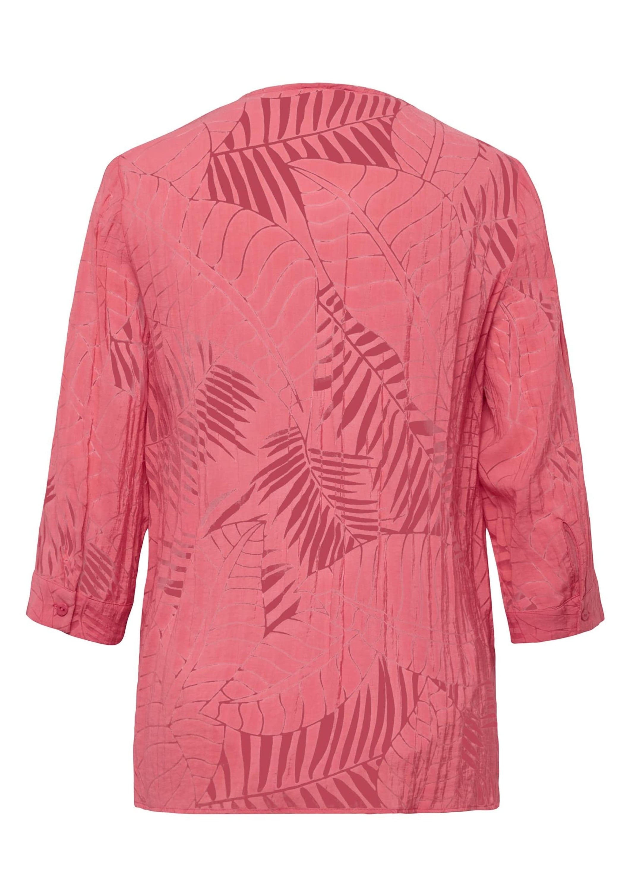 GOLDNER Kurzarmbluse »Kurzgröße Leger geschnittene Ausbrennerbluse« keine/nicht relevant