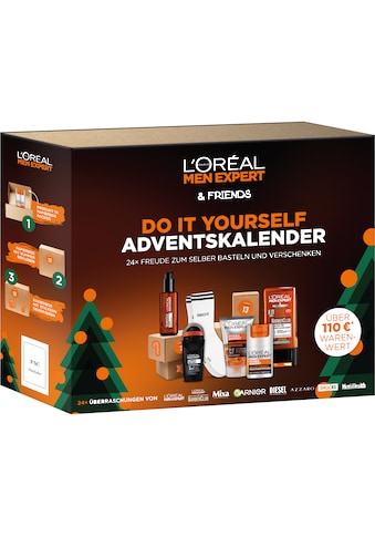 Adventskalender »L'Oréal Men Expert DIY Adventskalender mit 24 Boxen«, für Erwachsene,...