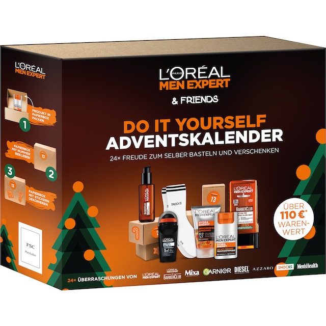 »L\'Oréal EXPERT Boxen«, PARIS für L\'ORÉAL Men kaufen 24 günstig Expert MEN mit Erwachsene, Geschenk-Set DIY Adventskalender online Adventskalender