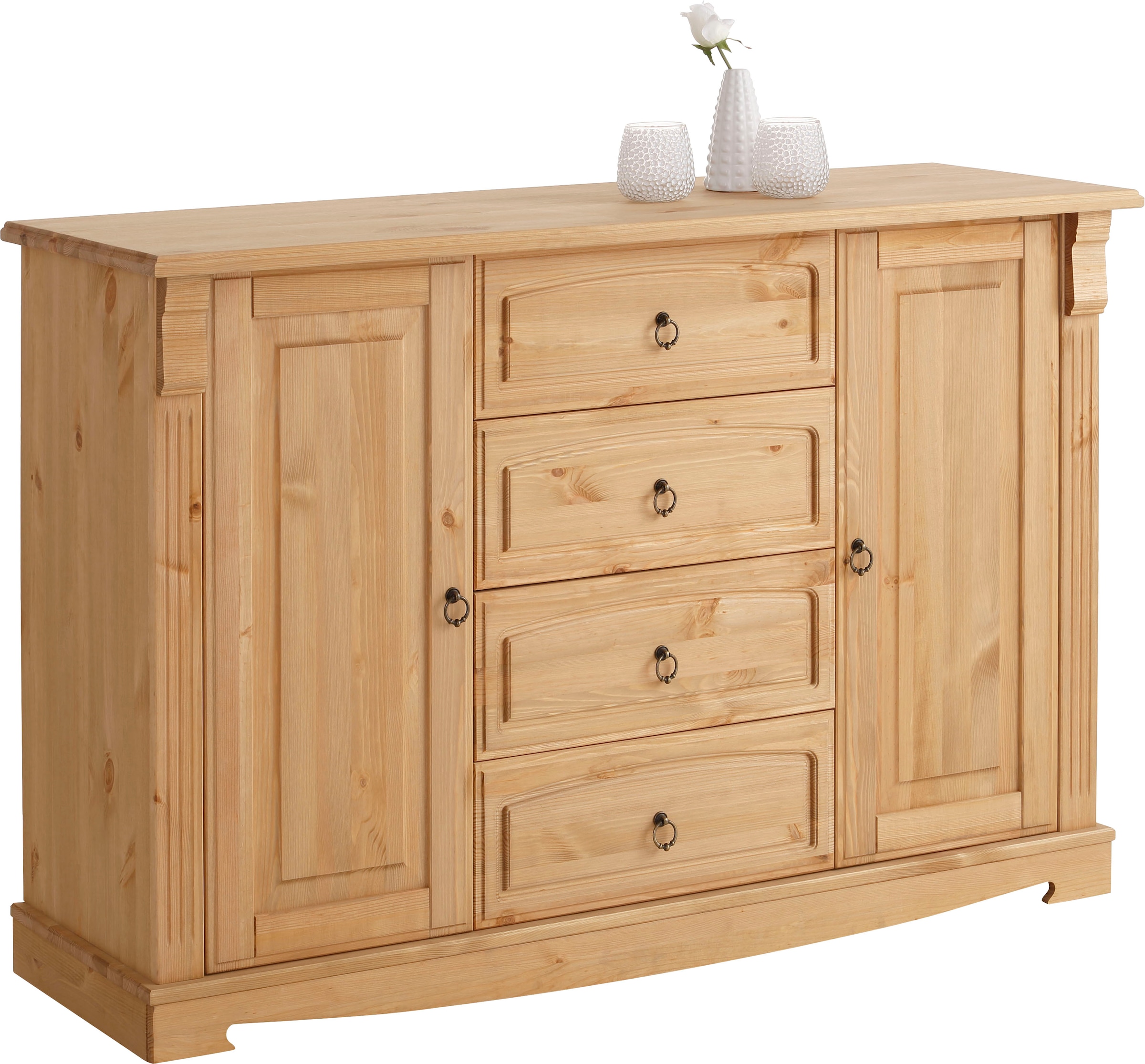 Home affaire Sideboard »Anna«, Kommode aus massiver Kiefer, FSC®, Breite 140 cm