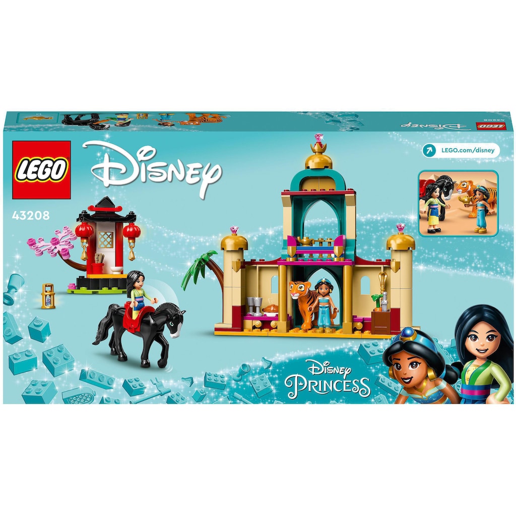 LEGO® Konstruktionsspielsteine »Jasmins und Mulans Abenteuer (43208), LEGO® Disney«, (176 St.)