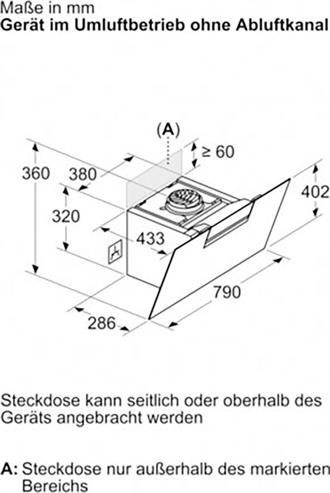 SIEMENS Kopffreihaube »LC87KFN60«, Serie iQ300