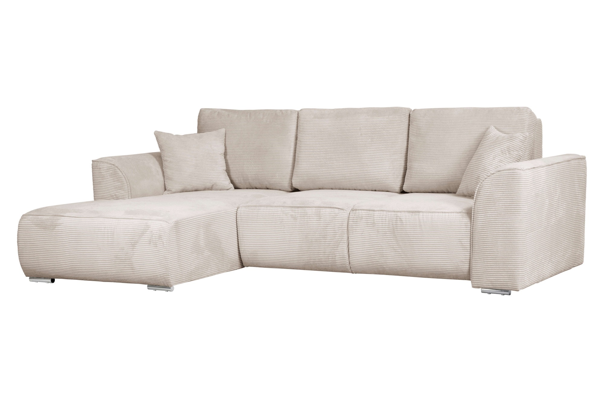 OTTO home Ecksofa »BEATRICE optionale Schlafsofa mit Bettkasten, B/T/H: 265/170/86 cm« L-Form, wahlweise auch mit Bettfunktion und Bettkasten