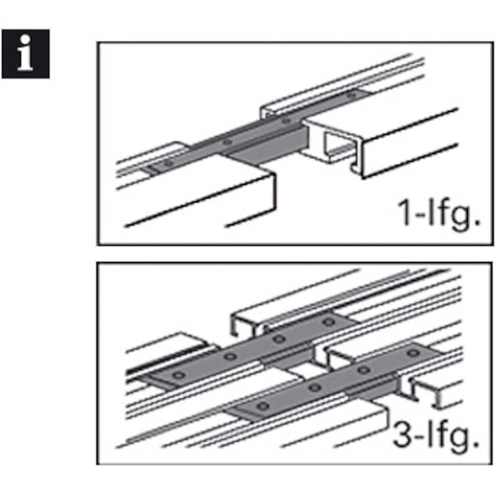GARDINIA Gardinenstangenhalter »Schienenverbinder«, (1 St.), Serie Aluminium-Vorhangschiene